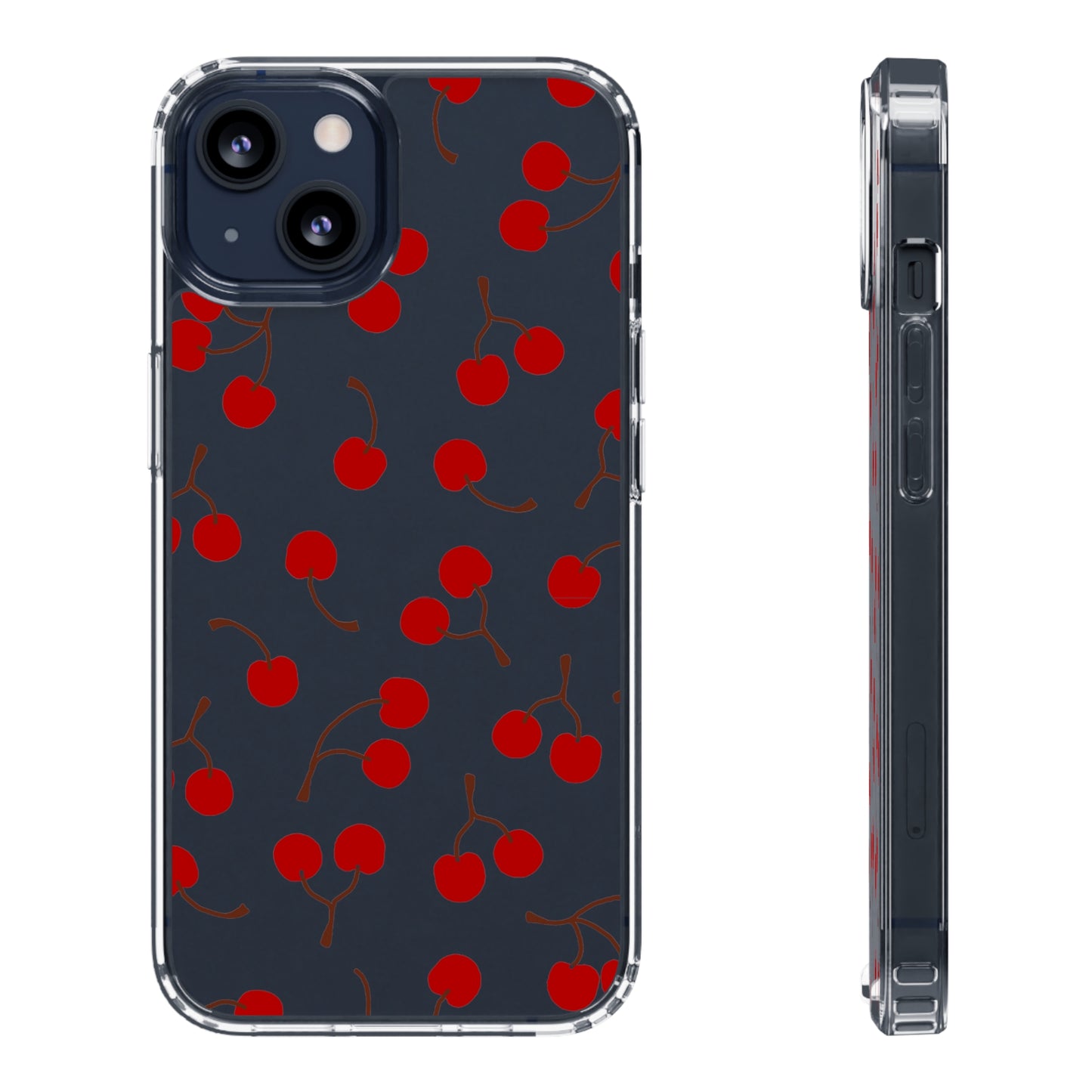 Cherry Bunches Clear Phone Case