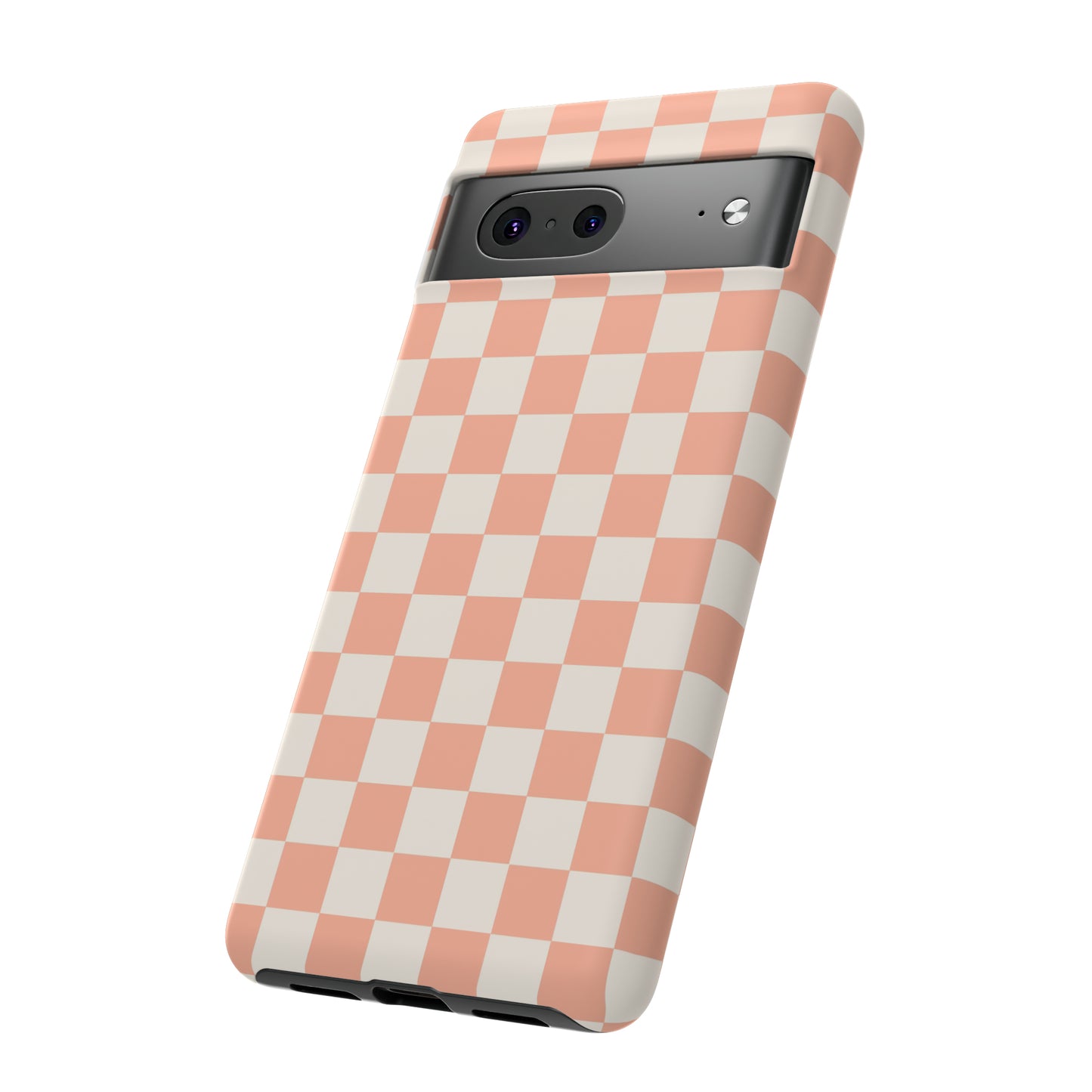 Light Peach Checkers | Tough Phone Case