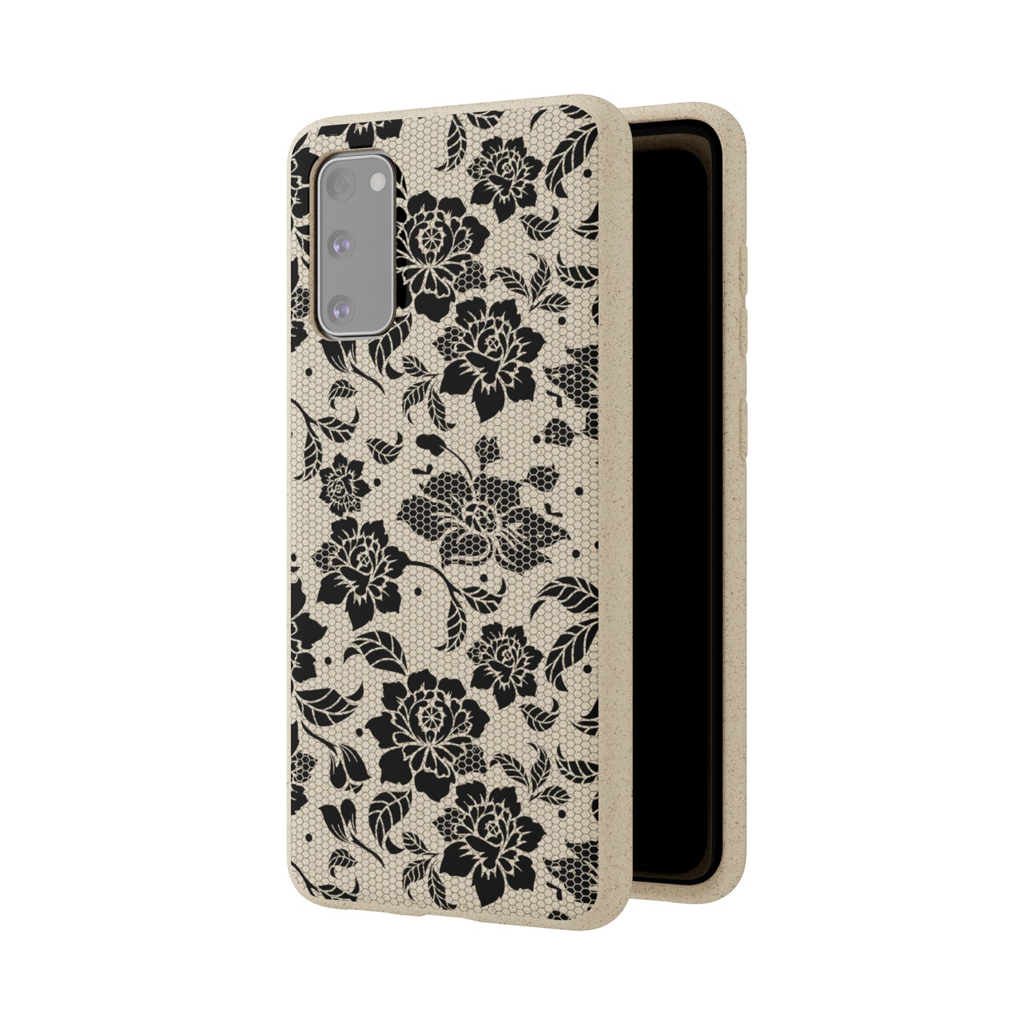 Black Lace Coquette | 100% Biodegradable Phone Case