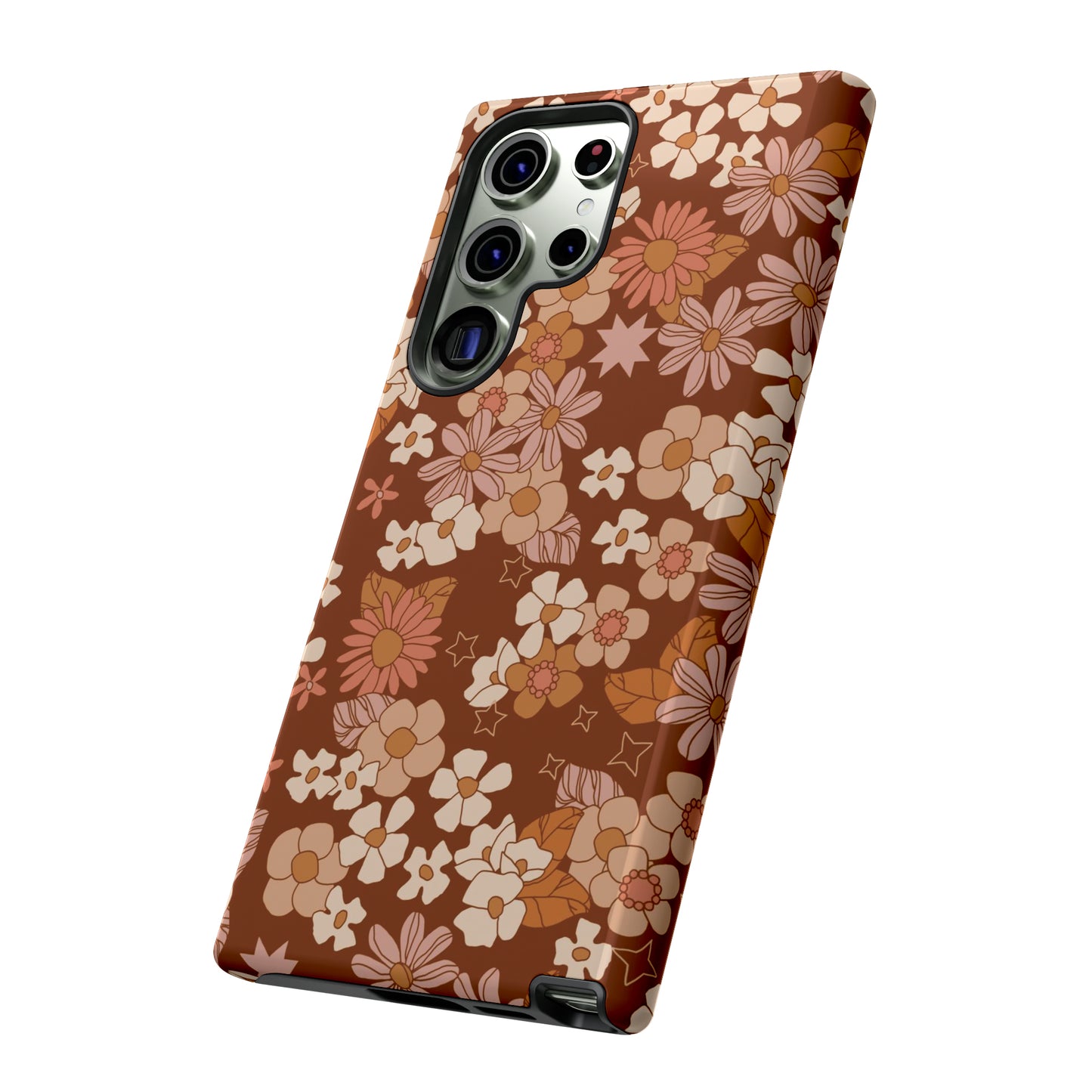 Deep Maroon Meadow | Tough Phone Case