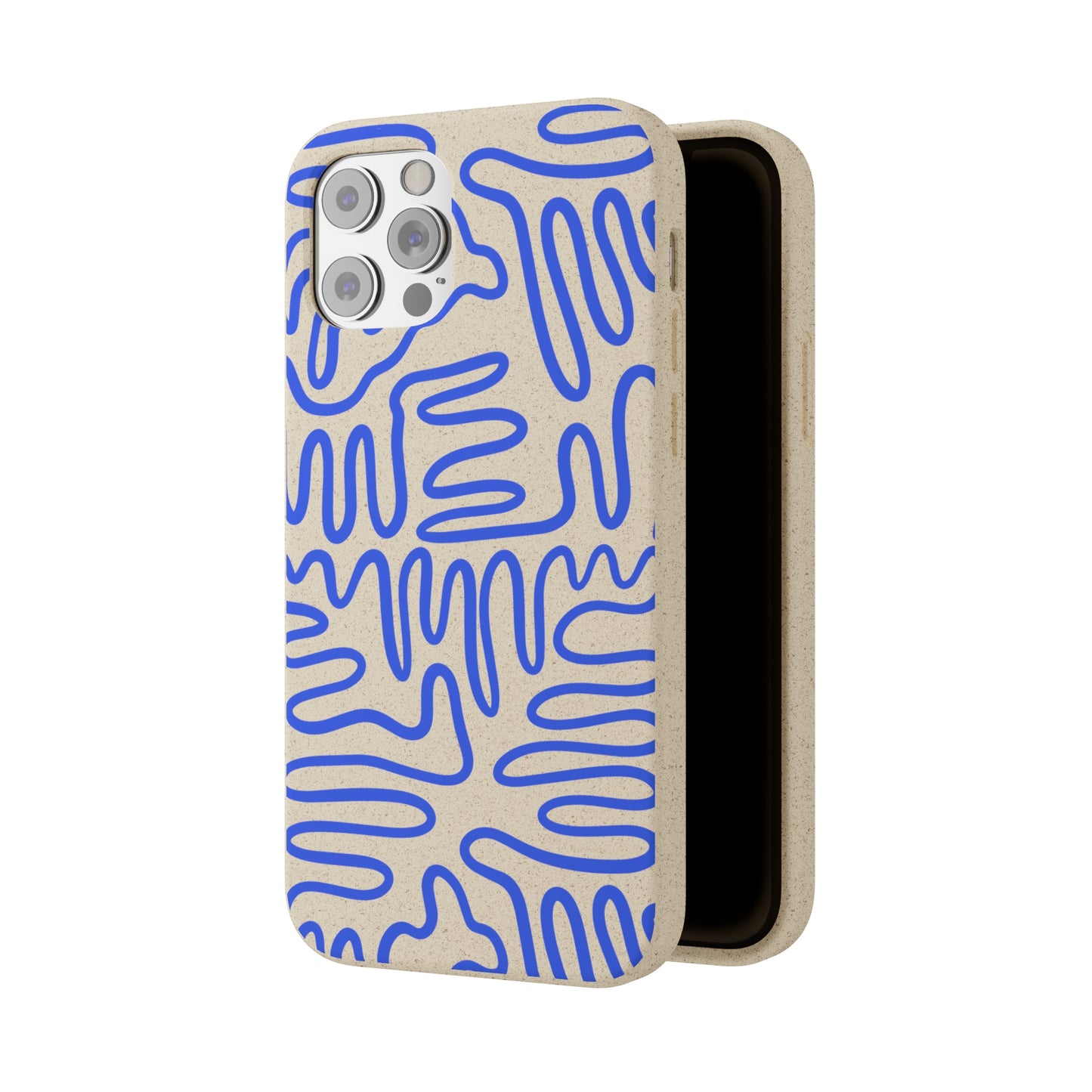 Blue Squigles | 100% Biodegradable Phone Case