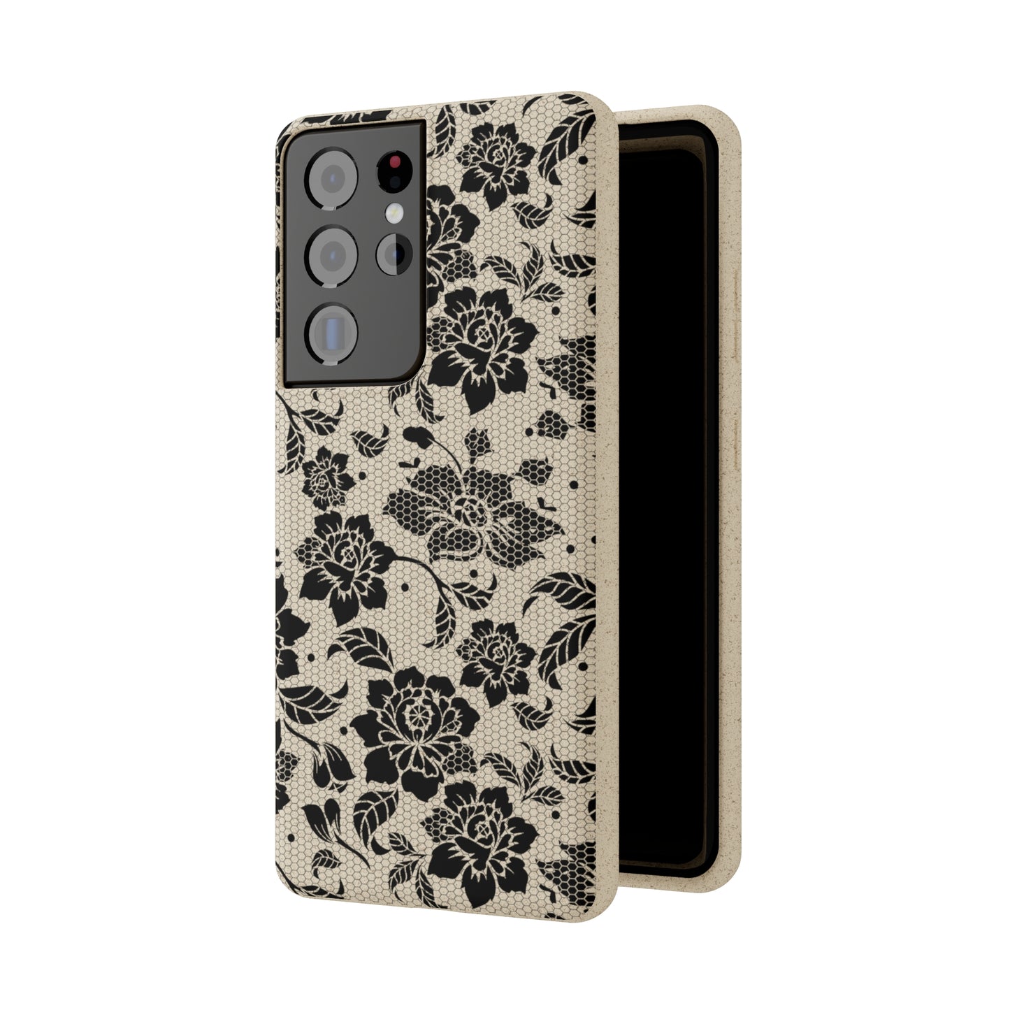 Black Lace Coquette | 100% Biodegradable Phone Case