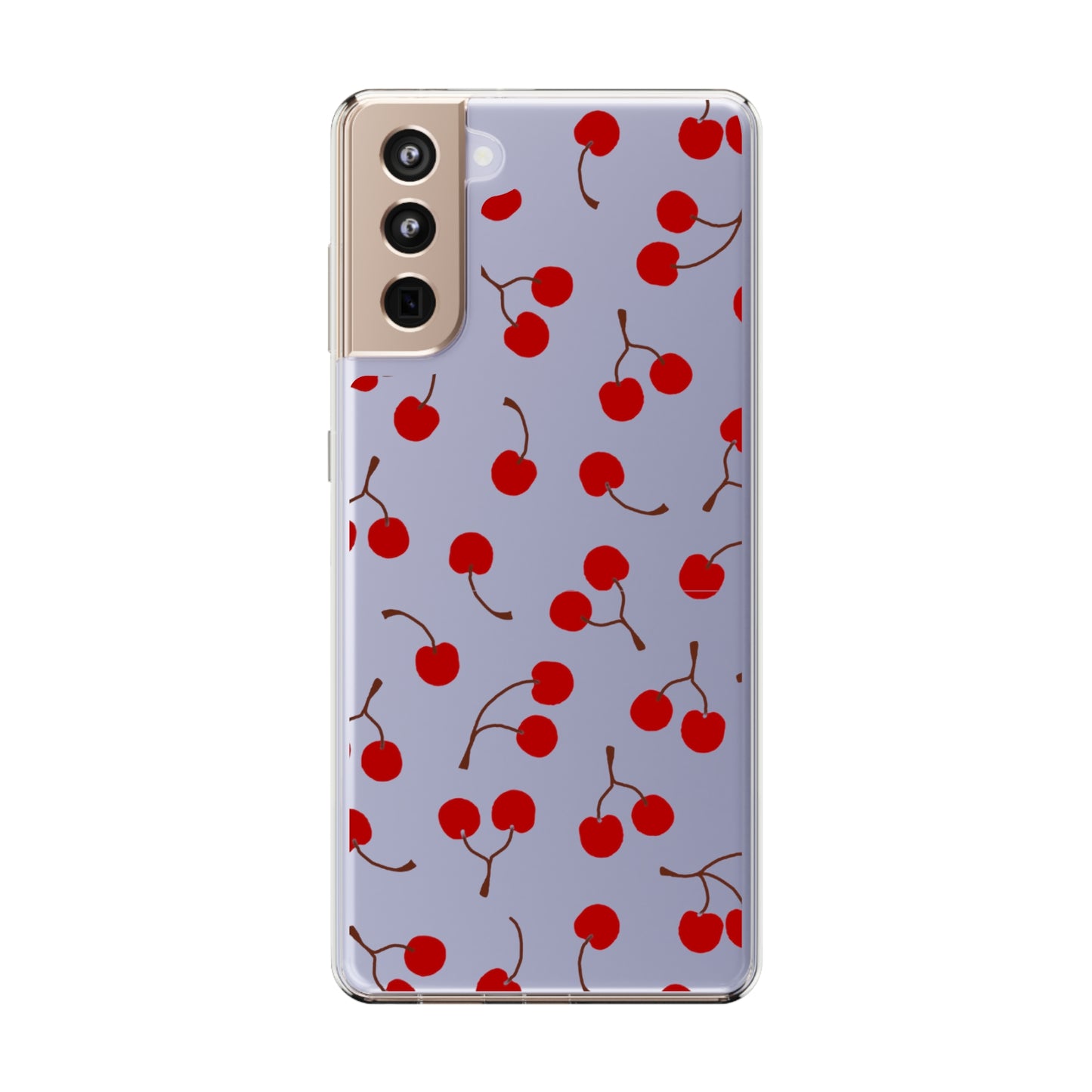 Cherry Bunches Clear Phone Case