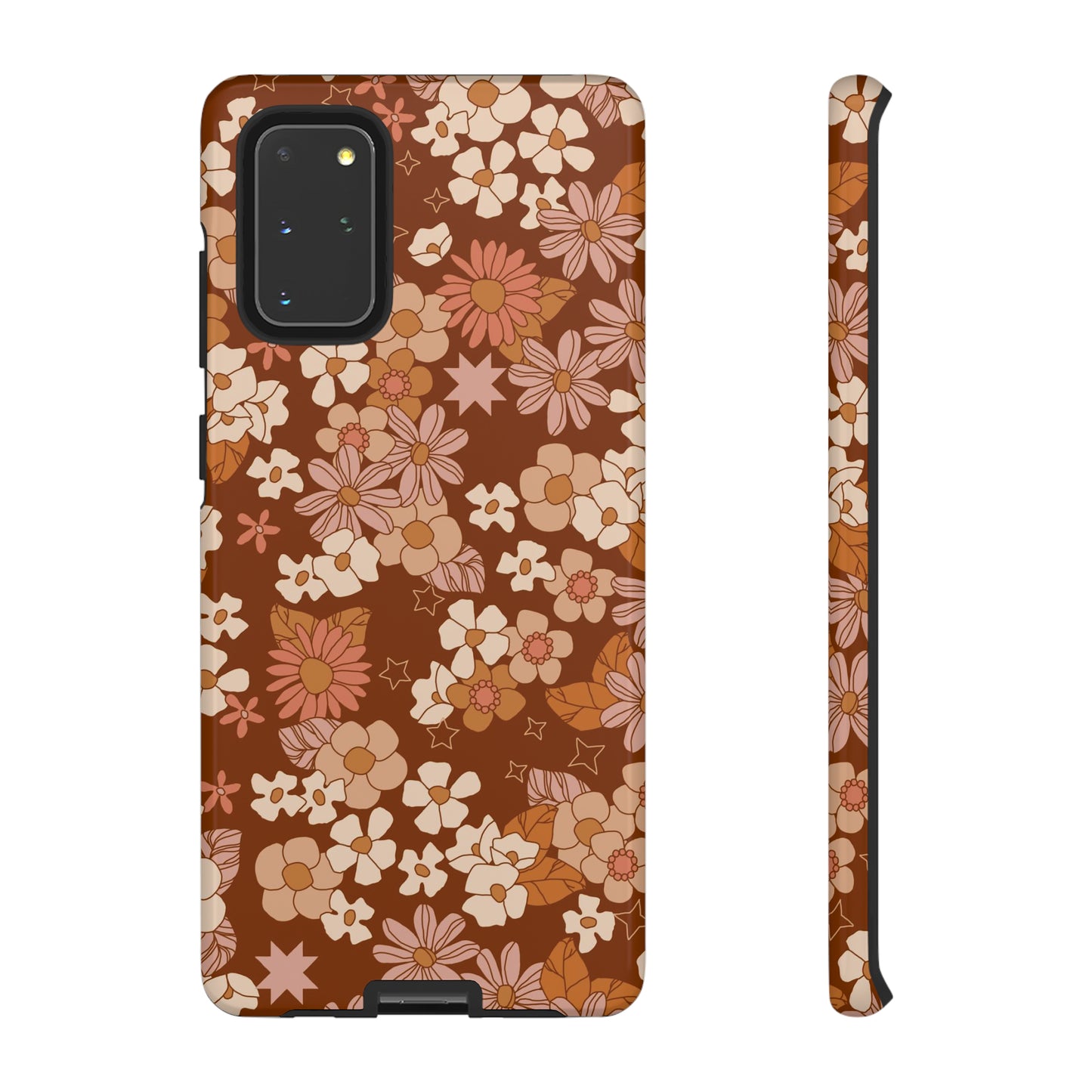 Deep Maroon Meadow | Tough Phone Case