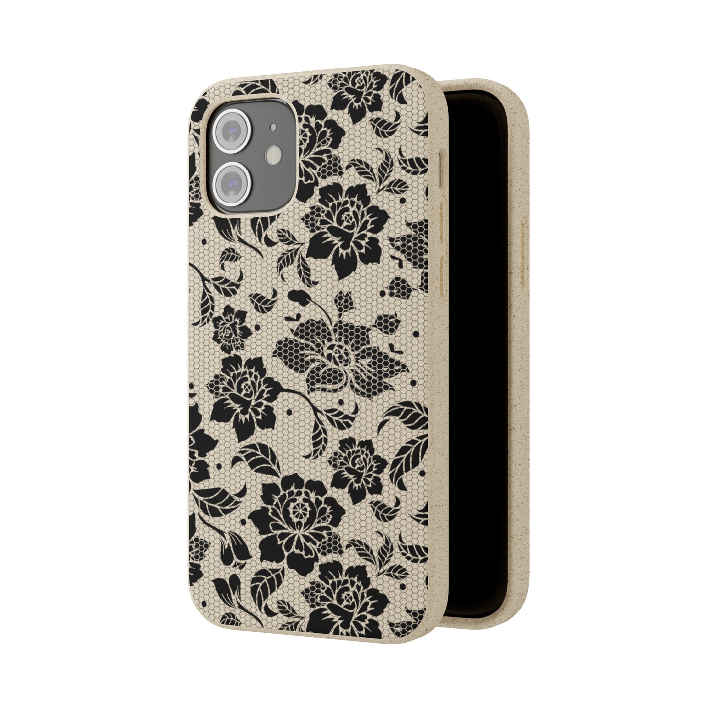 Black Lace Coquette | 100% Biodegradable Phone Case