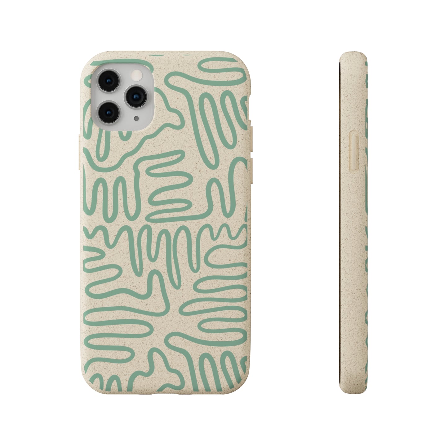 Green Squigles | 100% Biodegradable Phone Case