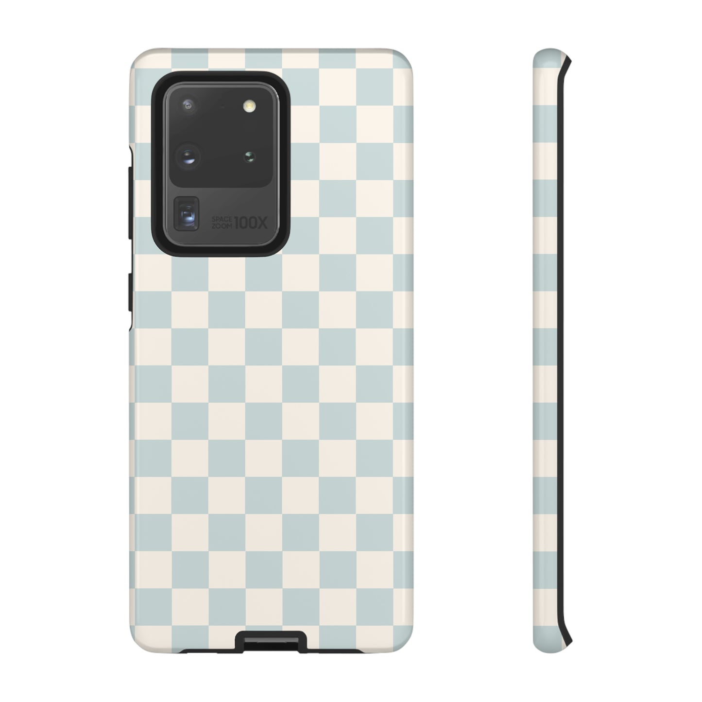 Light Blue Checkers | Tough Phone Case