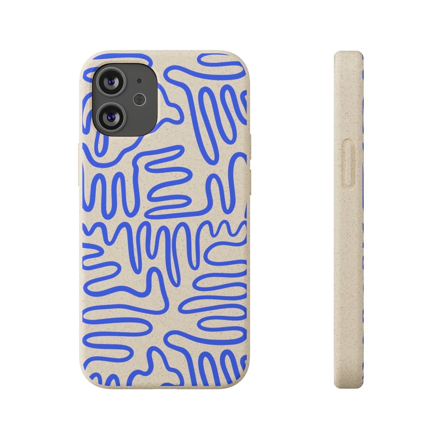 Blue Squigles | 100% Biodegradable Phone Case