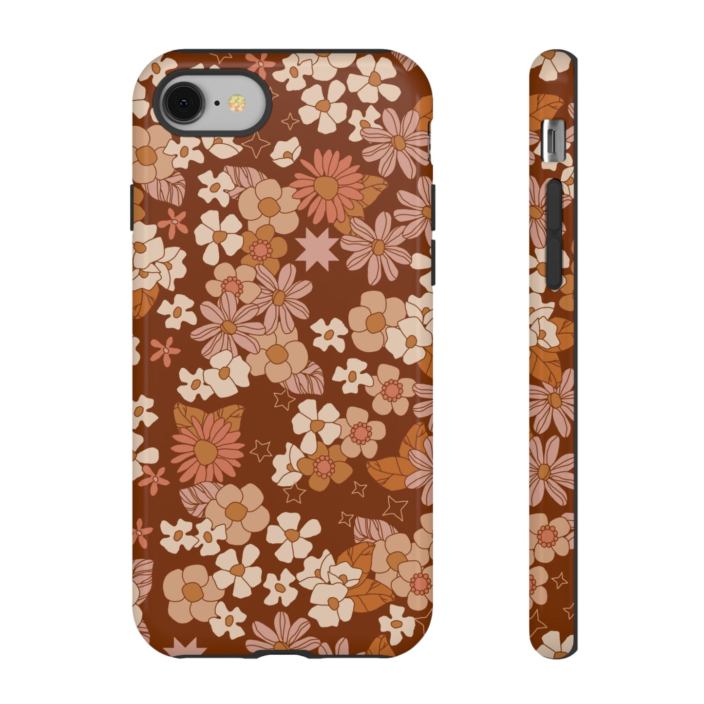 Deep Maroon Meadow | Tough Phone Case