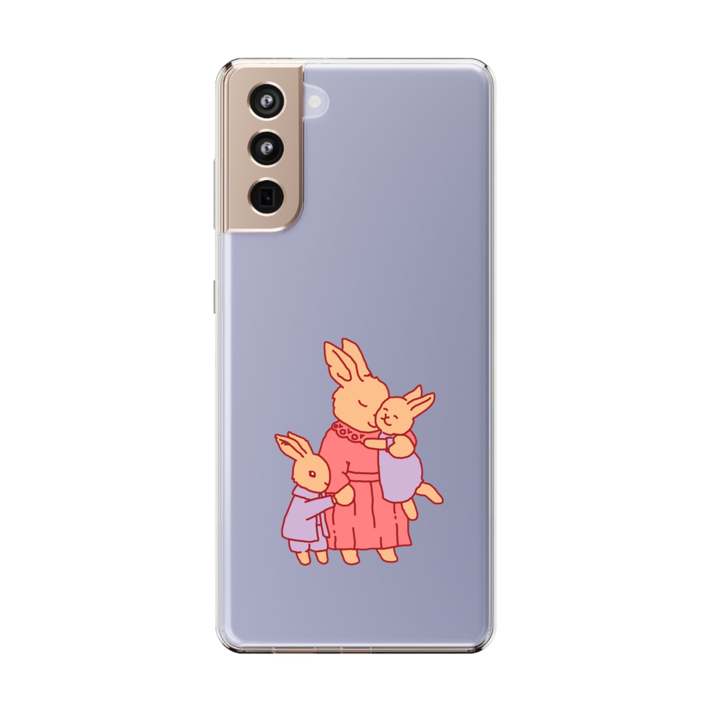 Sweetest Bunny Mom Clear Phone Case