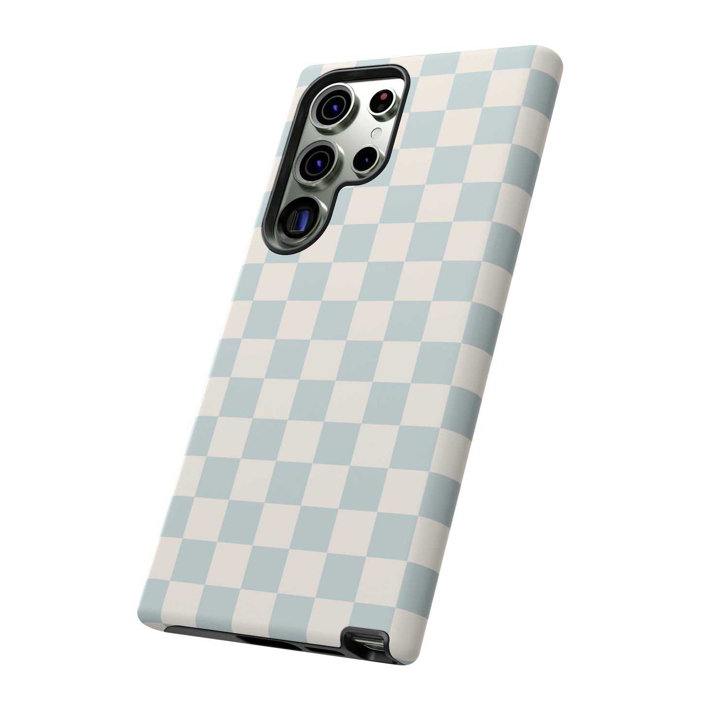 Light Blue Checkers | Tough Phone Case