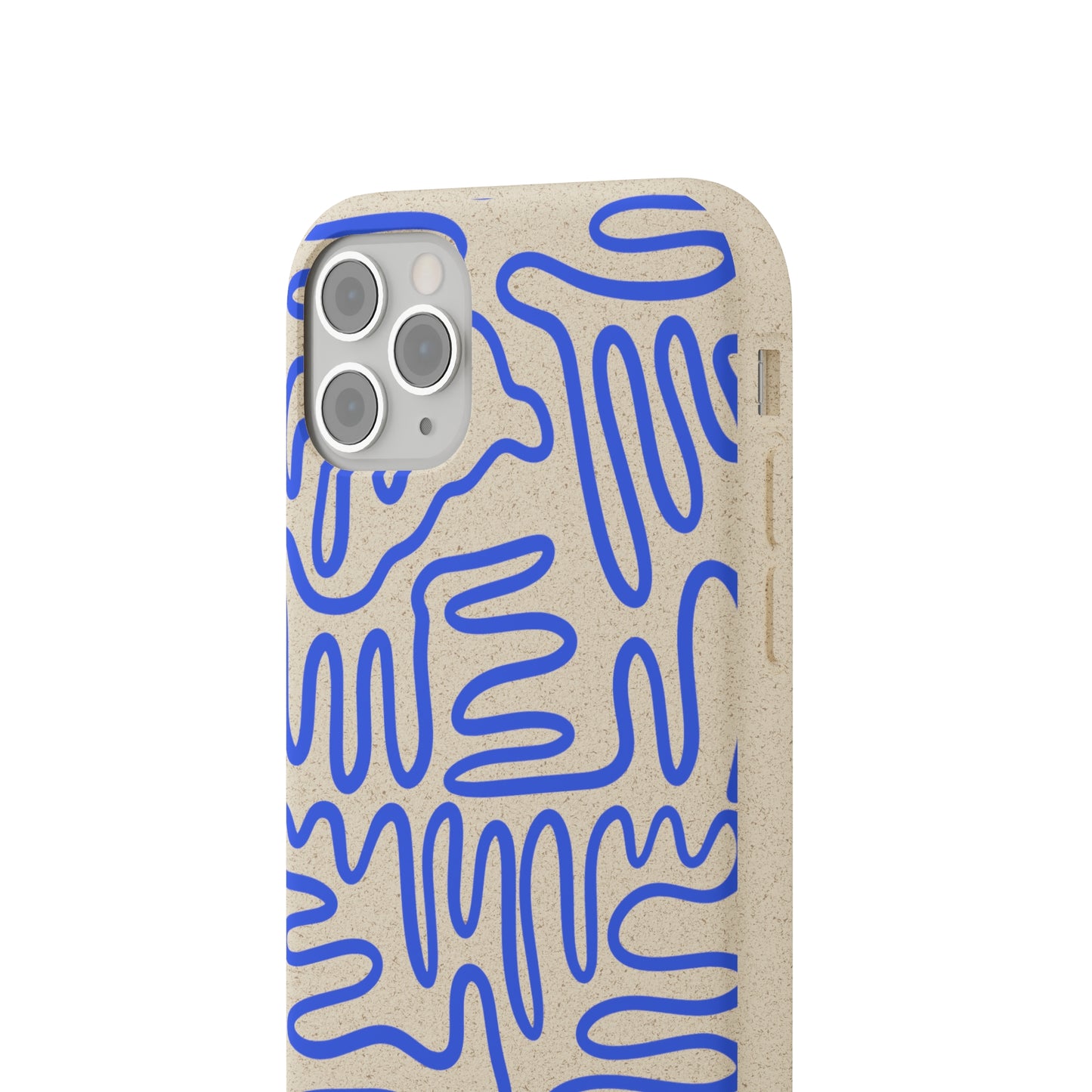 Blue Squigles | 100% Biodegradable Phone Case