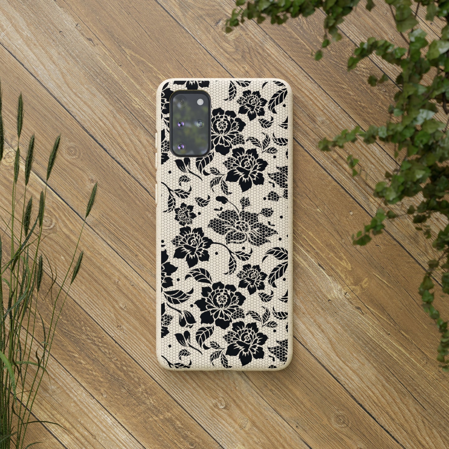 Black Lace Coquette | 100% Biodegradable Phone Case