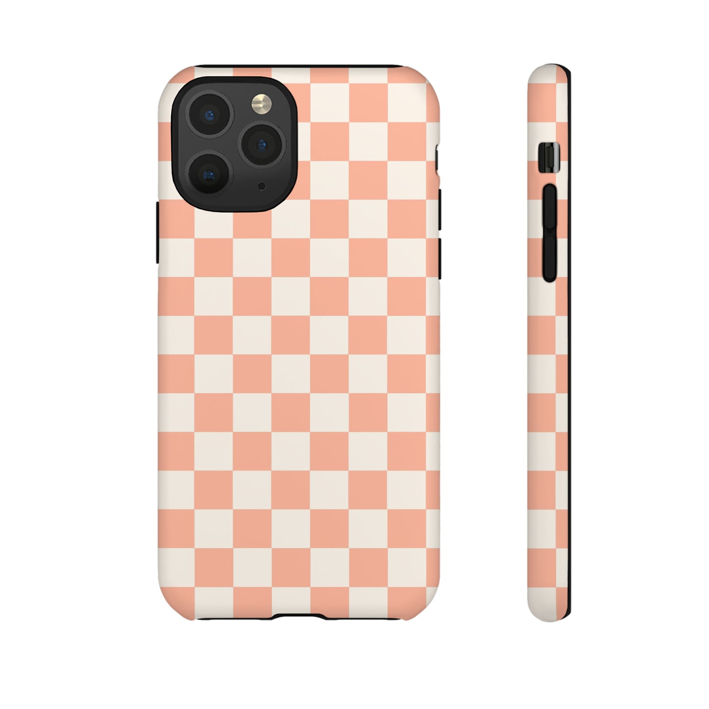 Light Peach Checkers | Tough Phone Case