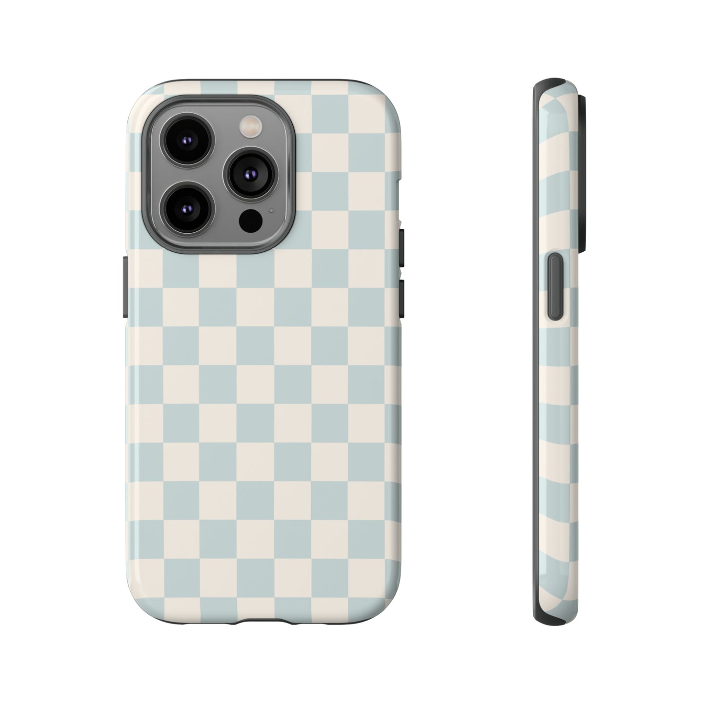 Light Blue Checkers | Tough Phone Case