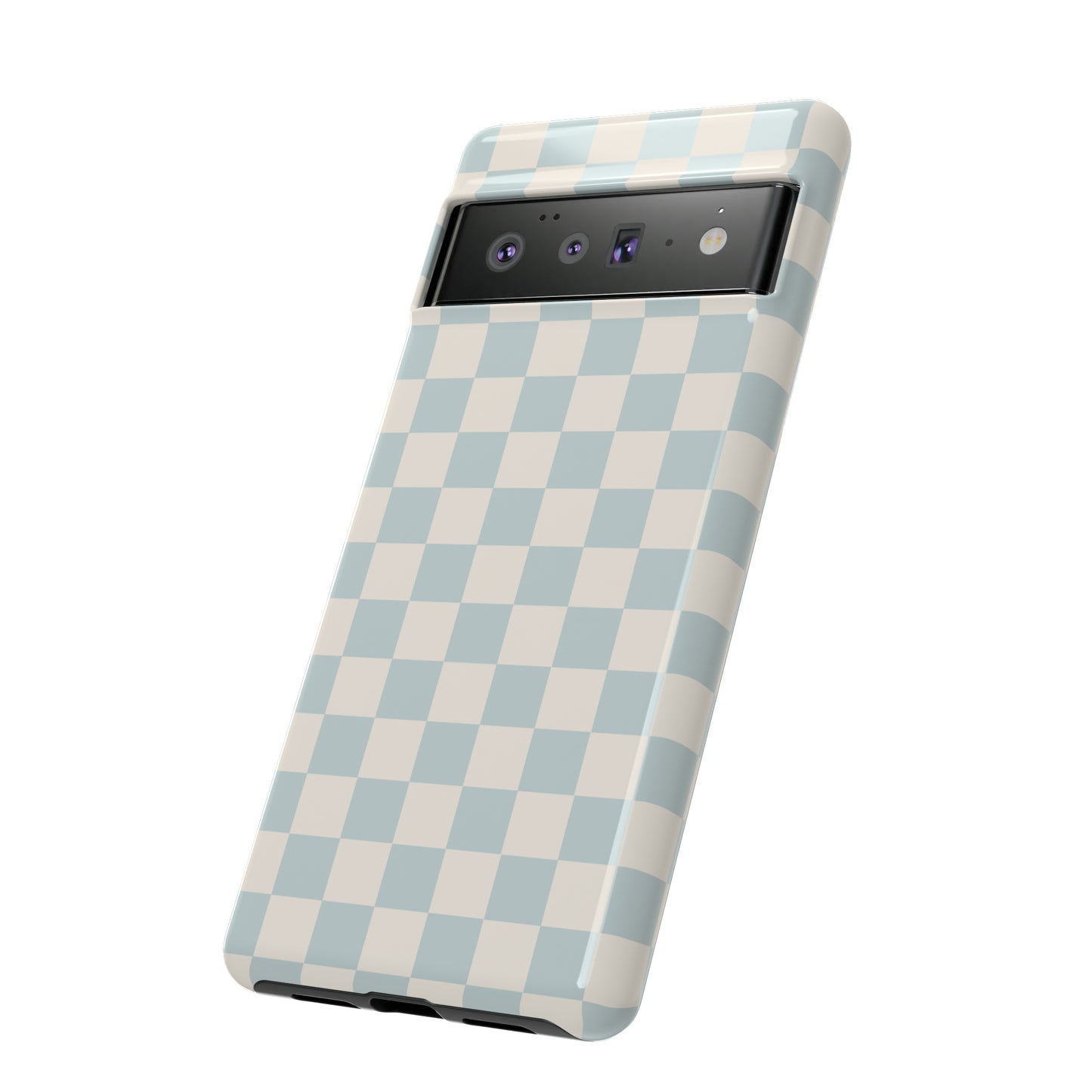 Light Blue Checkers | Tough Phone Case