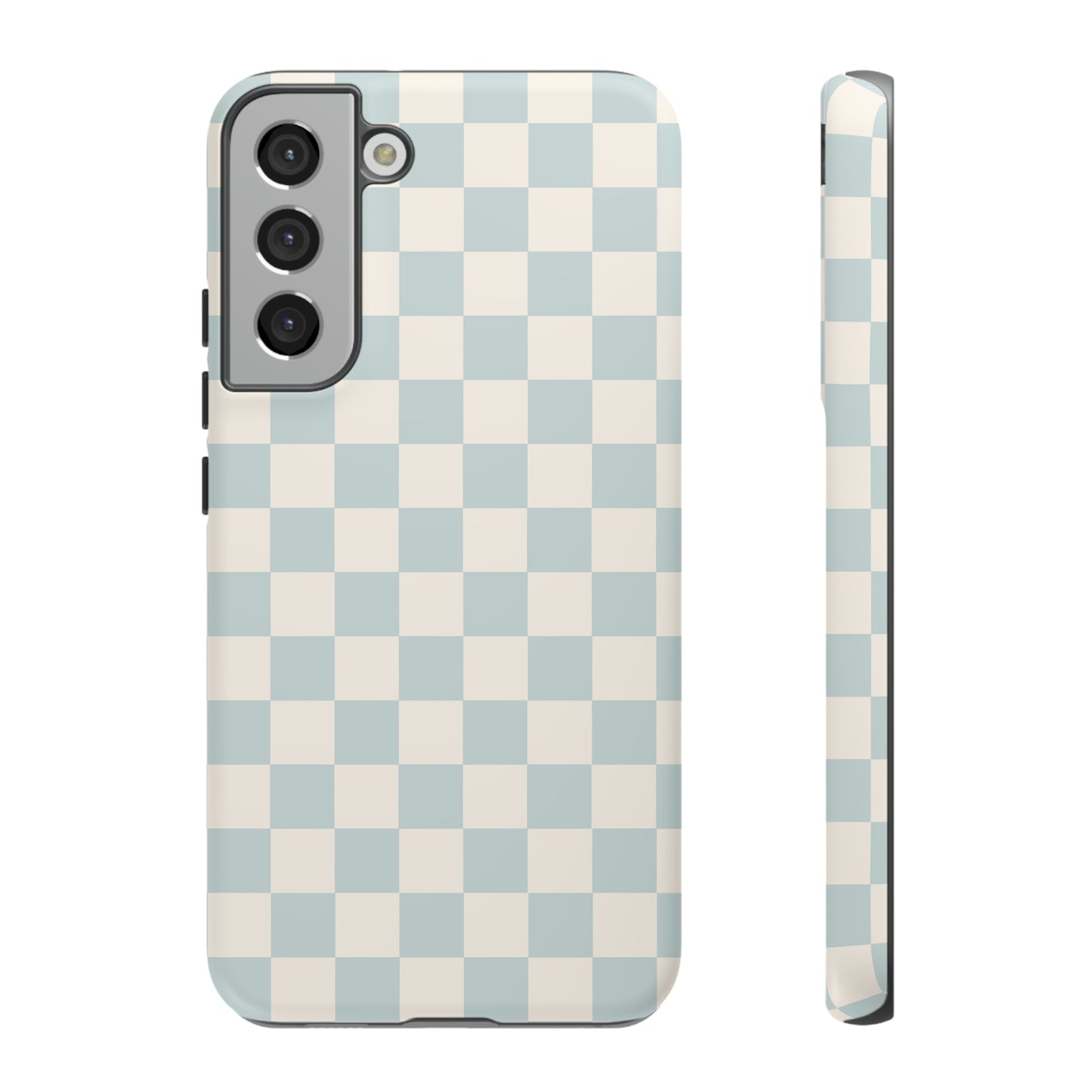 Light Blue Checkers | Tough Phone Case