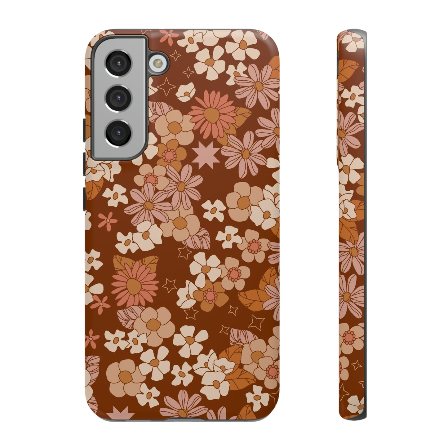 Deep Maroon Meadow | Tough Phone Case