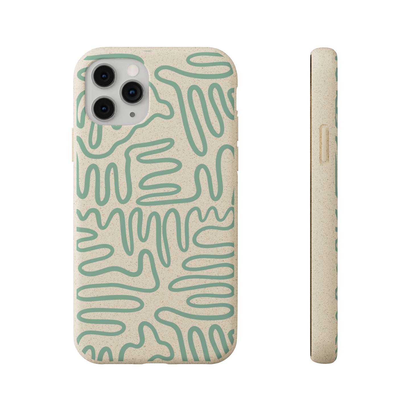 Green Squigles | 100% Biodegradable Phone Case