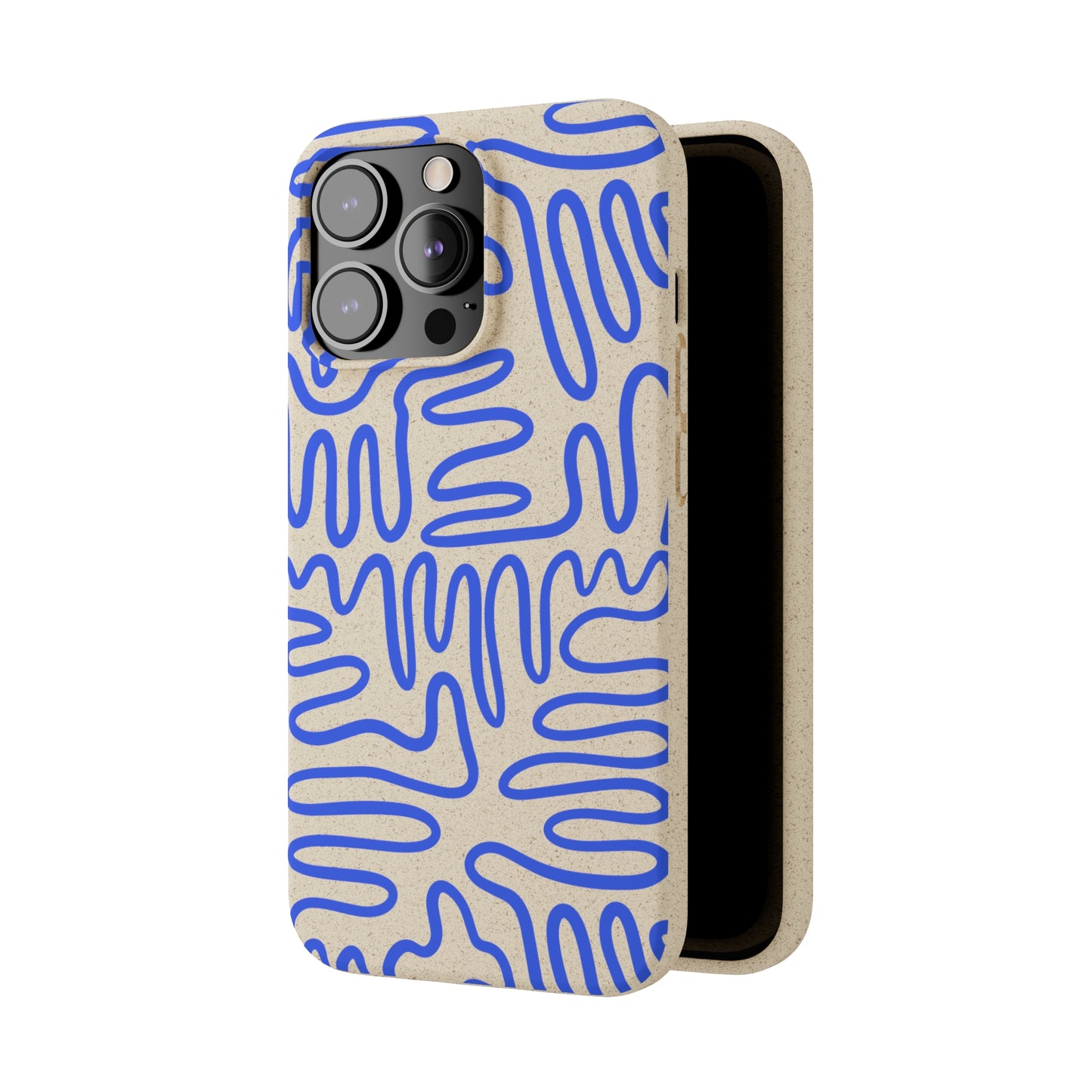 Blue Squigles | 100% Biodegradable Phone Case