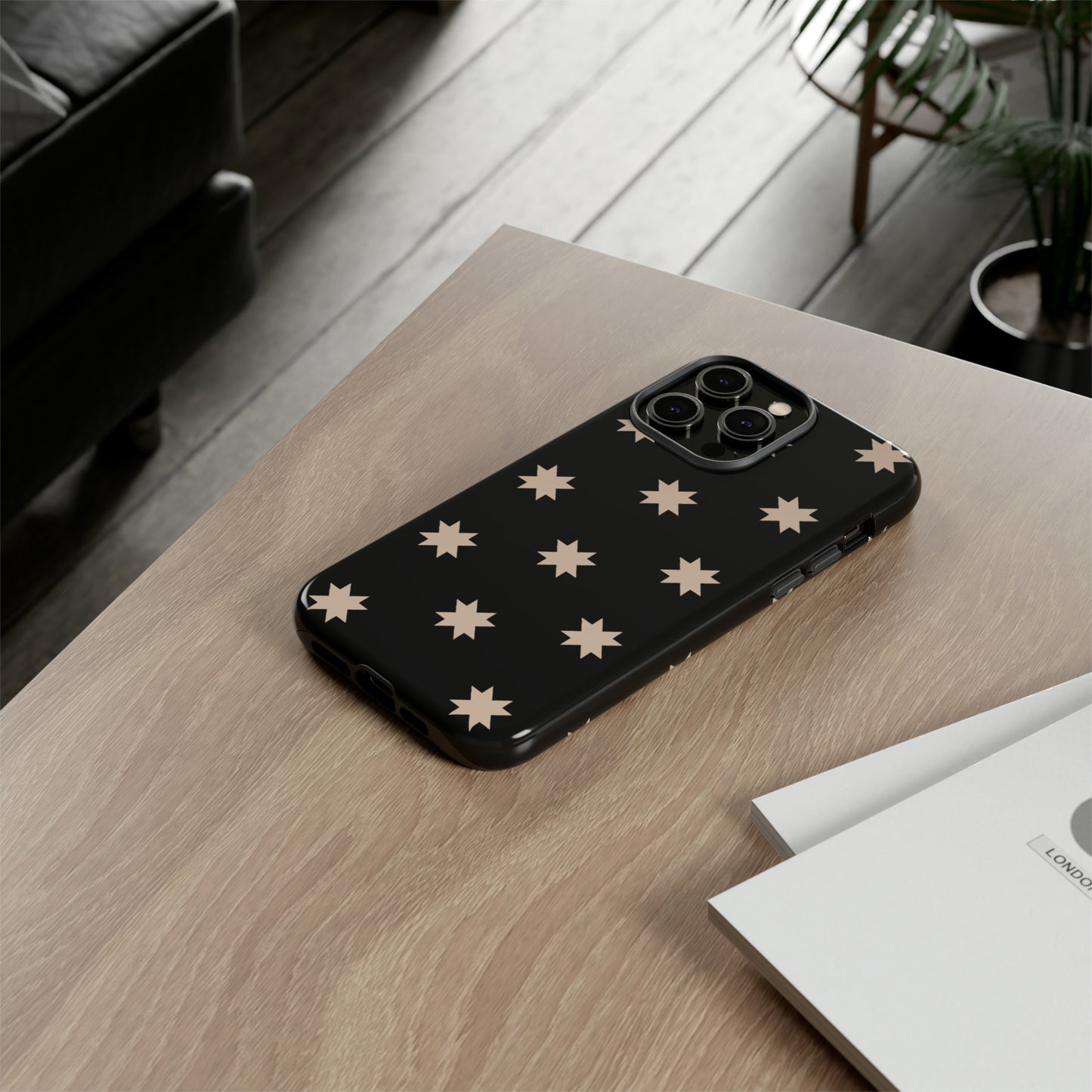 Black Star Quilt Block | Tough Phone Case