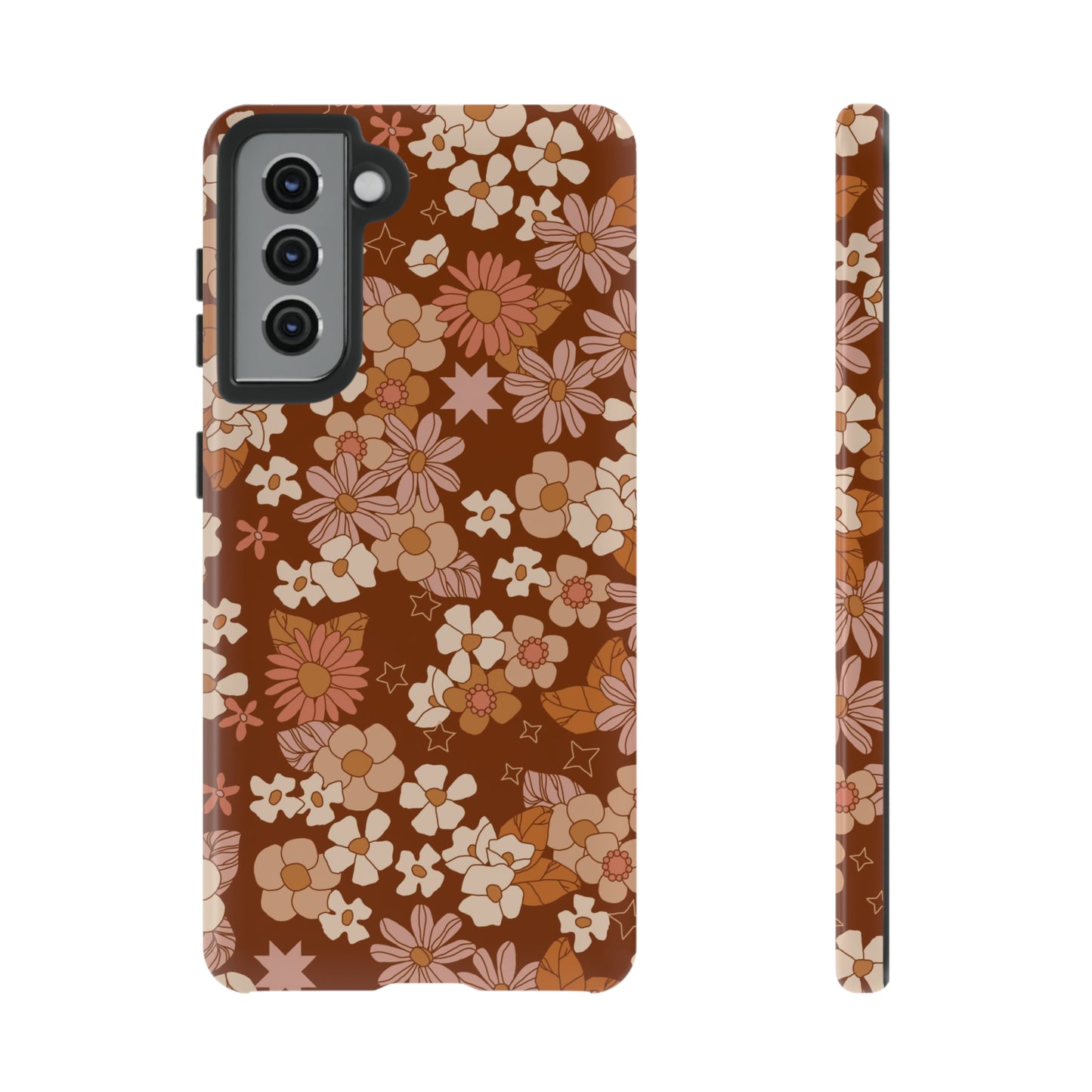 Deep Maroon Meadow | Tough Phone Case