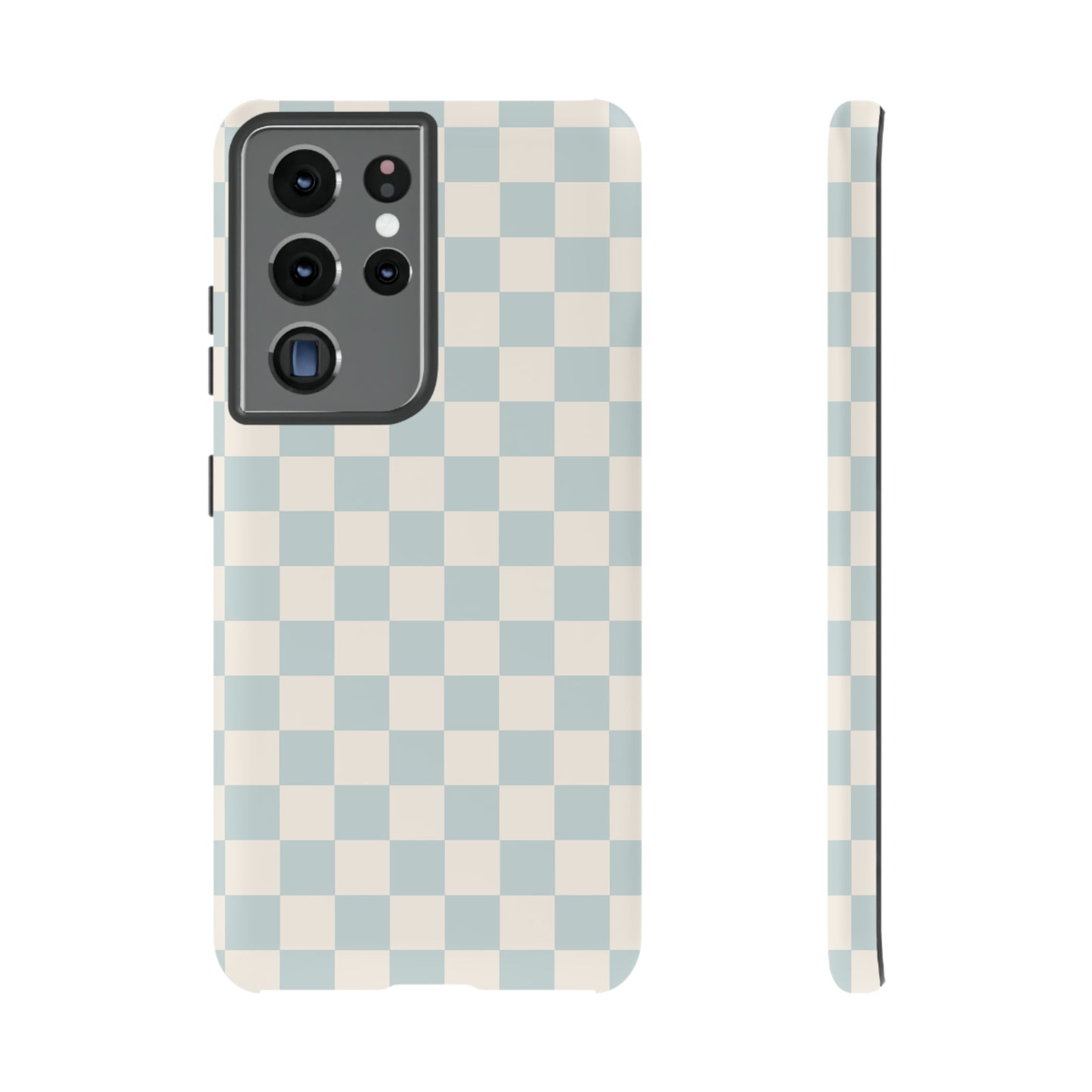 Light Blue Checkers | Tough Phone Case