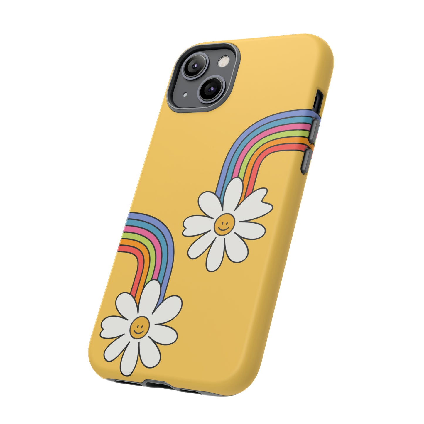 Groovy Rainbow Smiley Faces Phone Case- Tough Cases