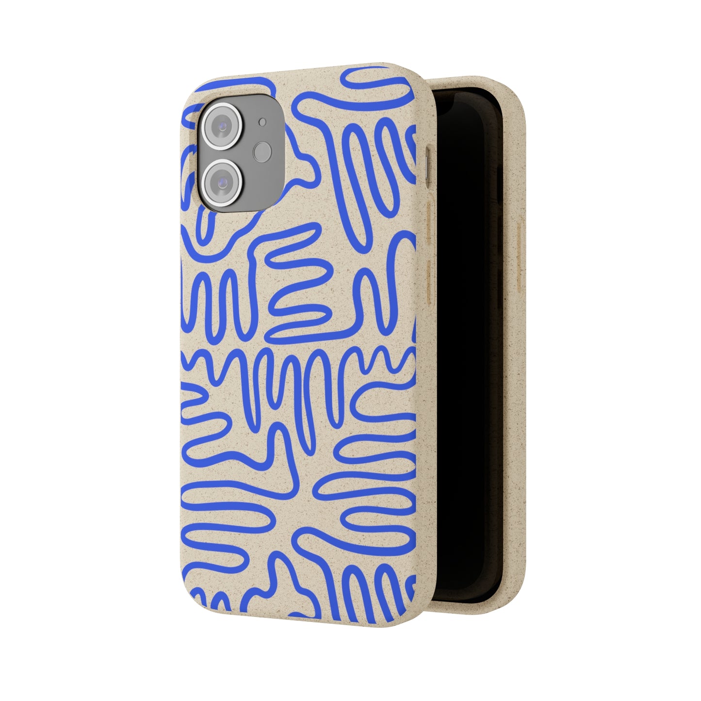 Blue Squigles | 100% Biodegradable Phone Case