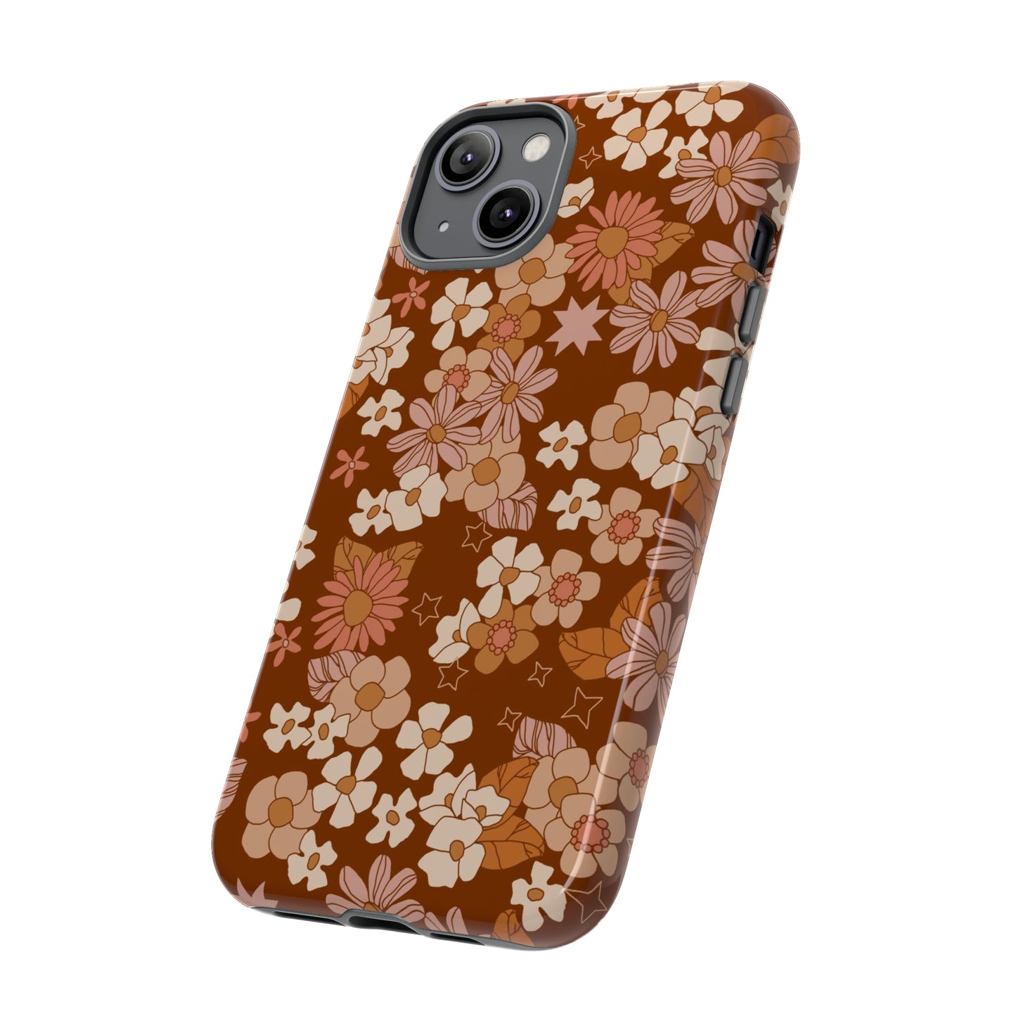 Deep Maroon Meadow | Tough Phone Case