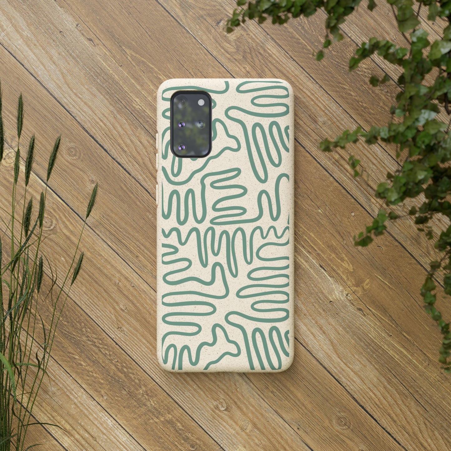 Green Squigles | 100% Biodegradable Phone Case