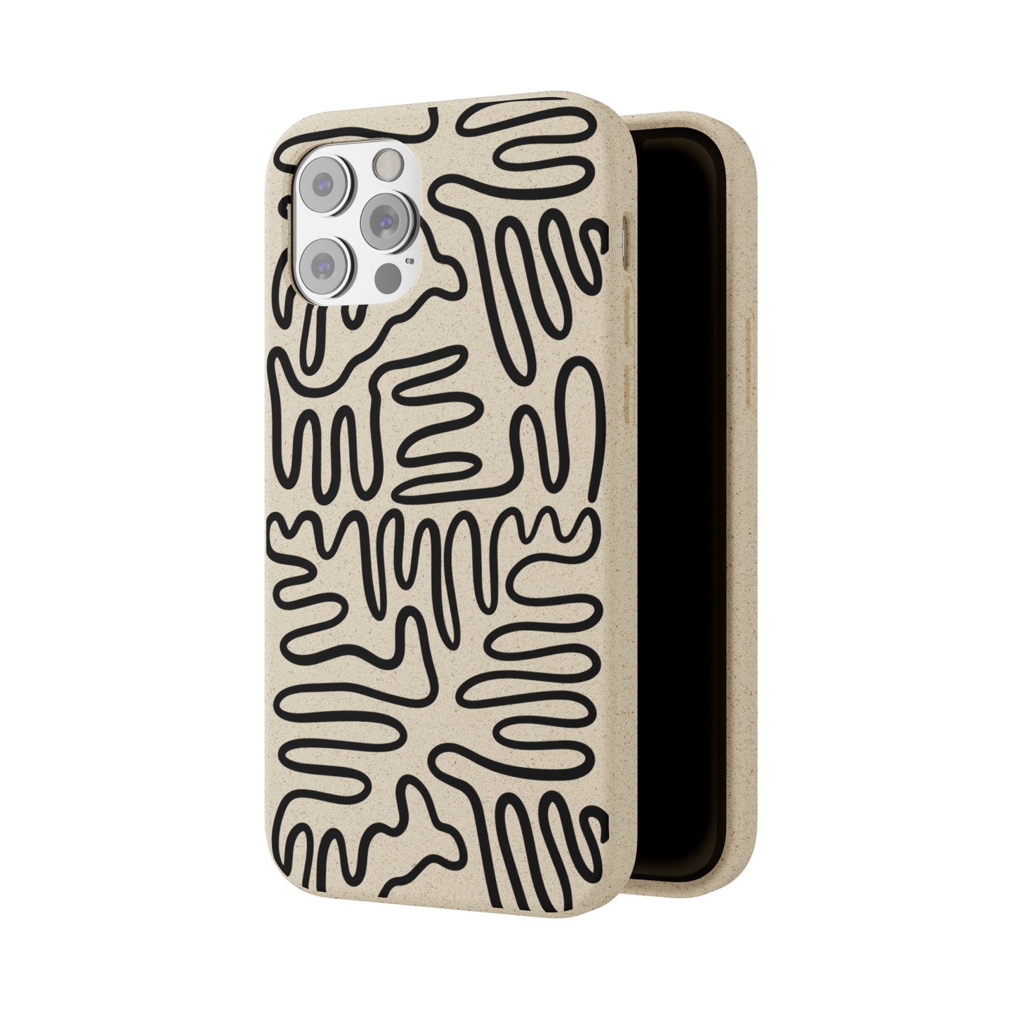 Black Squigles | 100% Biodegradable Phone Case