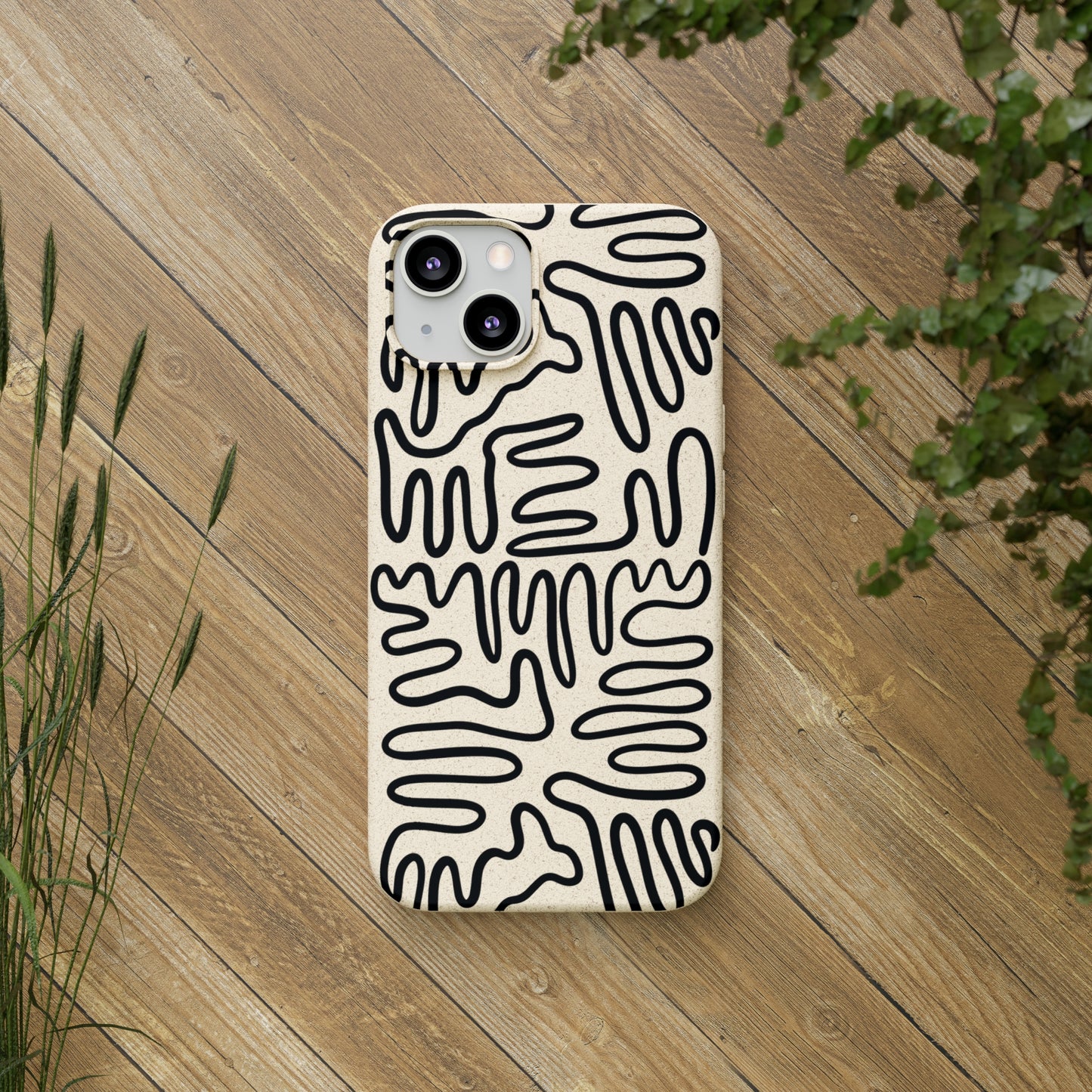 Black Squigles | 100% Biodegradable Phone Case