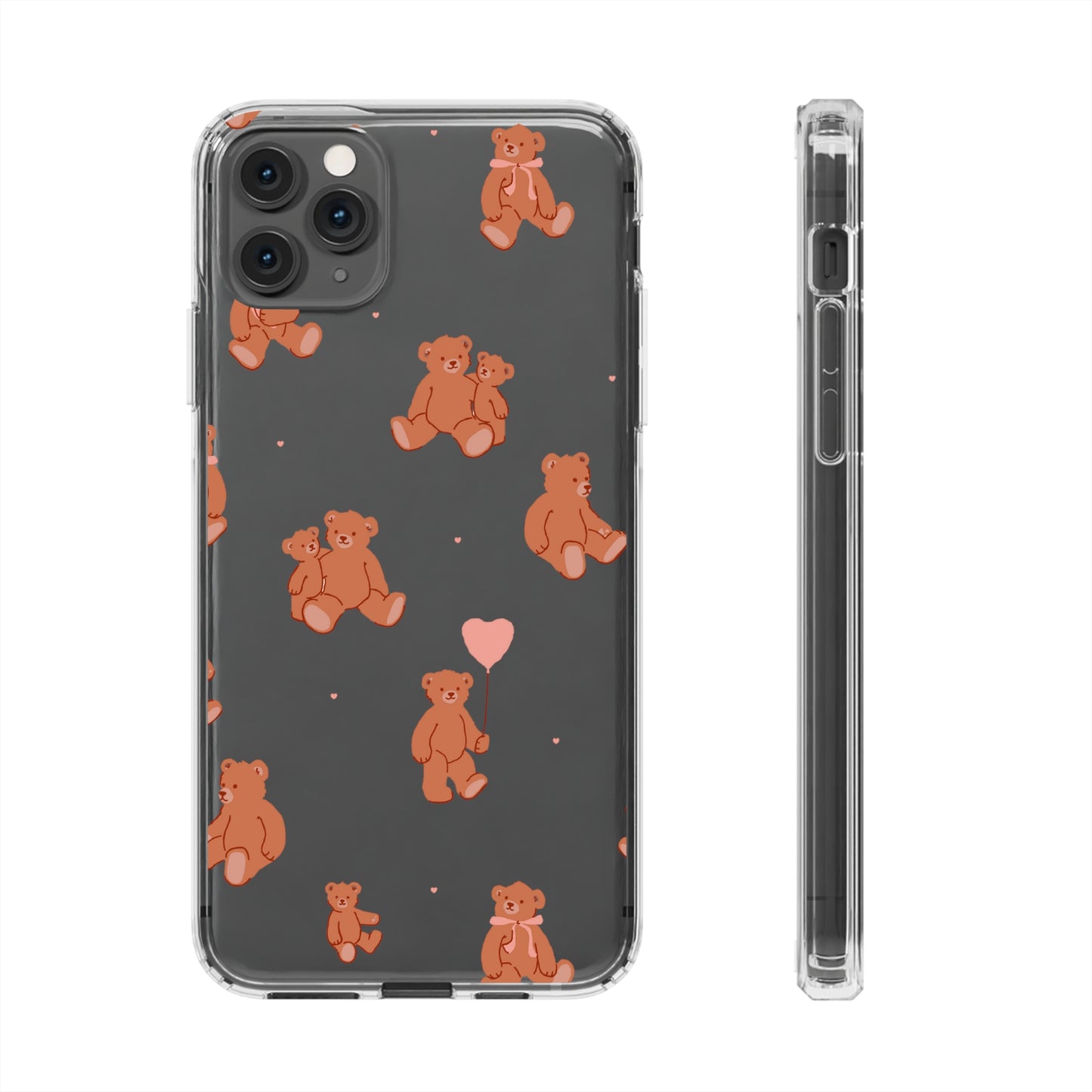 Teddy Bear Clear Phone Cases