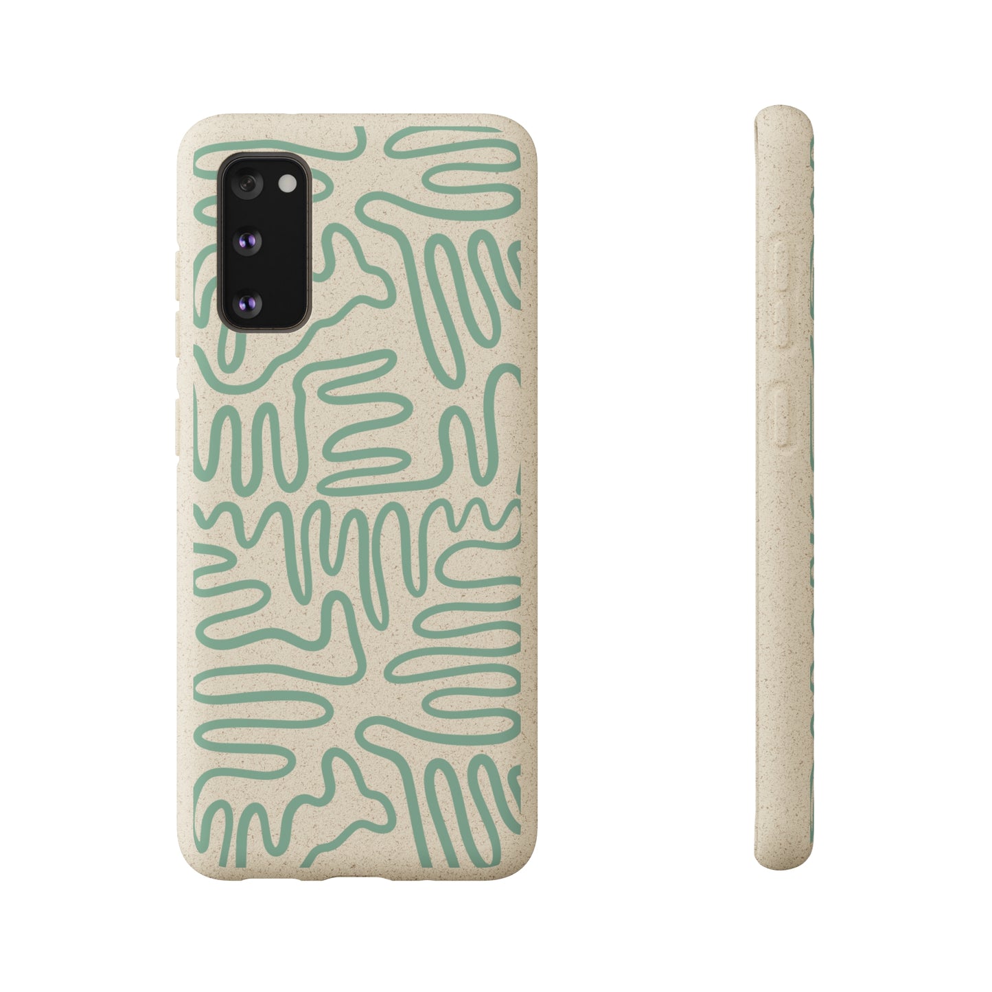 Green Squigles | 100% Biodegradable Phone Case