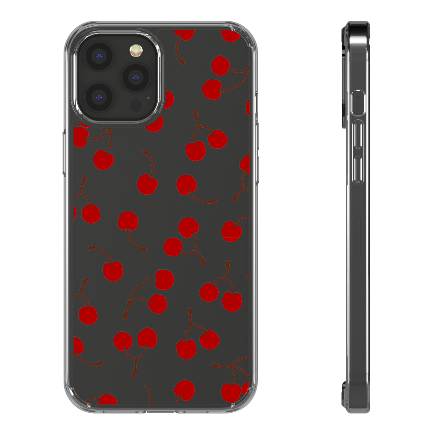 Cherry Bunches Clear Phone Case