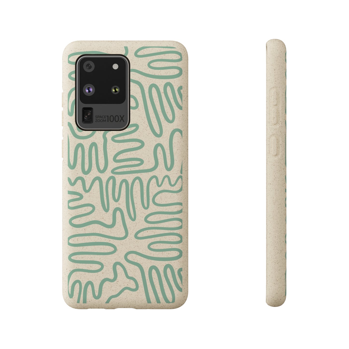 Green Squigles | 100% Biodegradable Phone Case