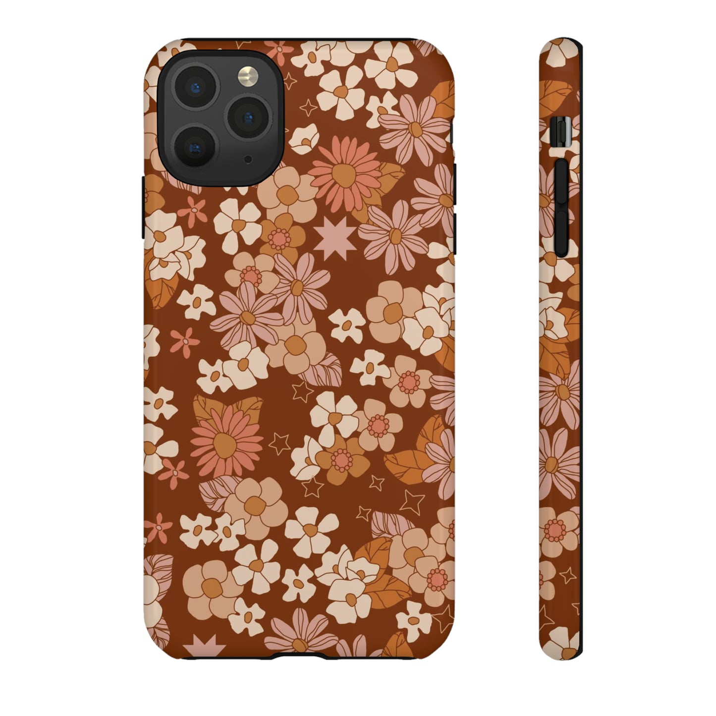 Deep Maroon Meadow | Tough Phone Case