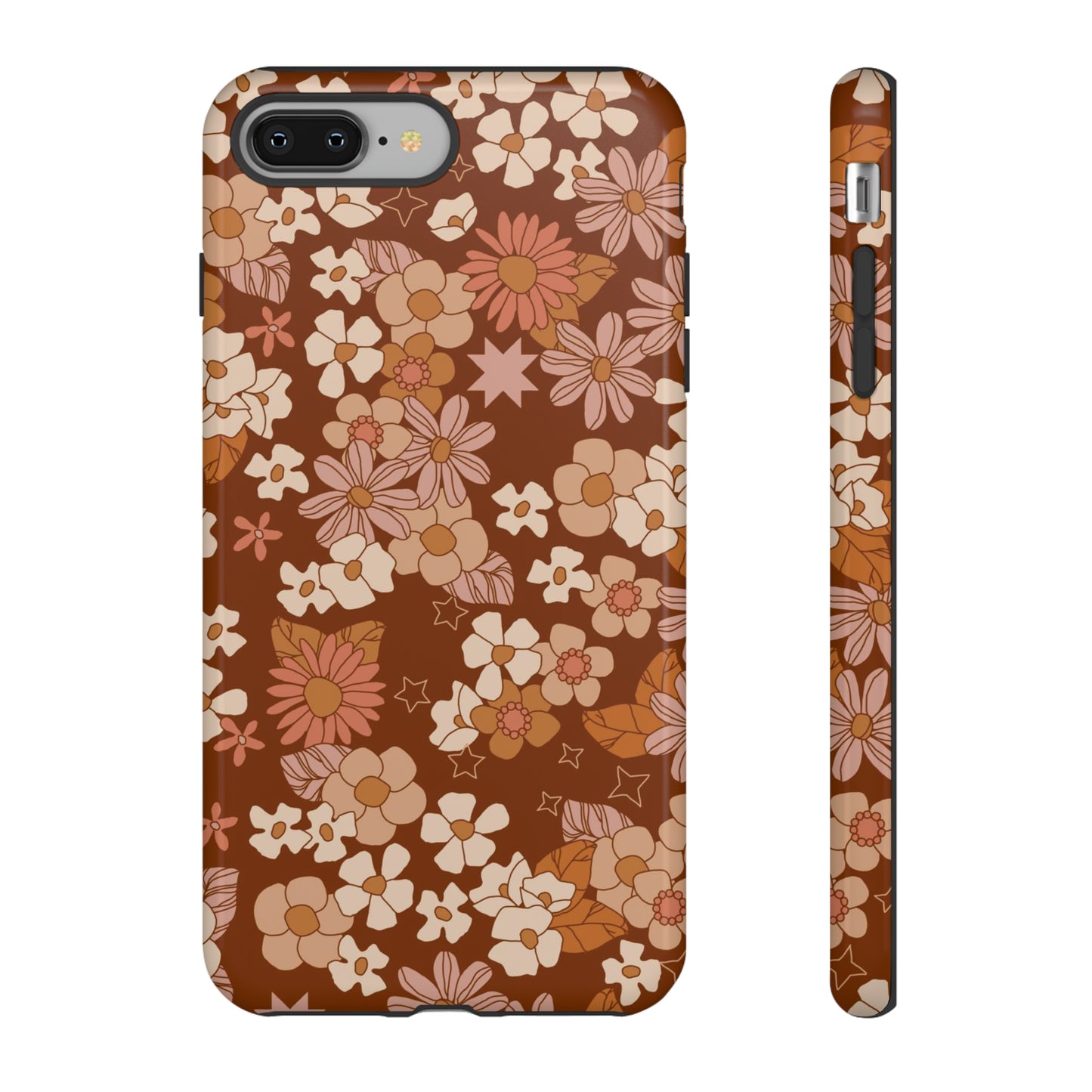 Deep Maroon Meadow | Tough Phone Case