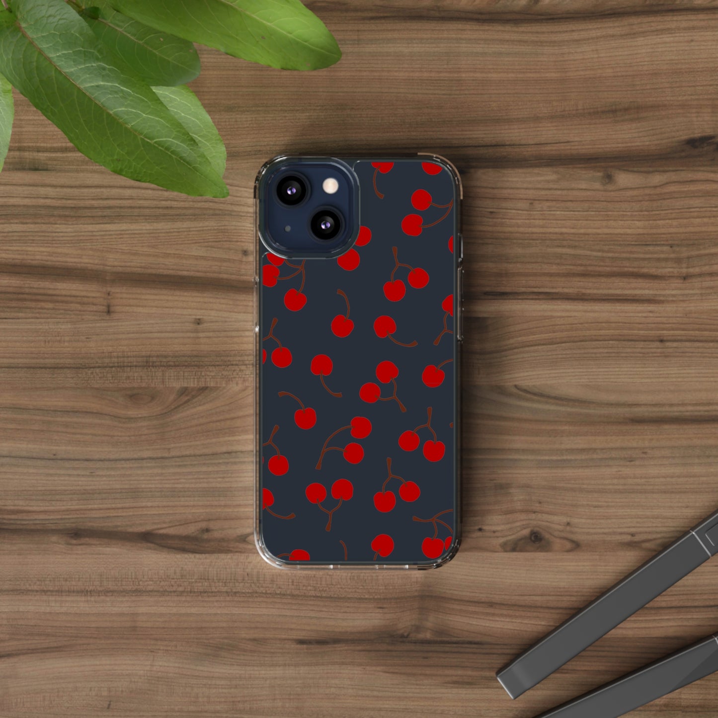 Cherry Bunches Clear Phone Case