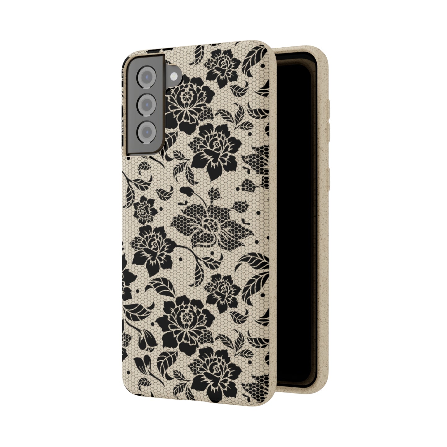 Black Lace Coquette | 100% Biodegradable Phone Case