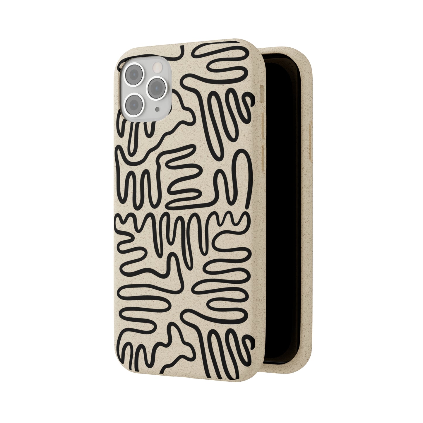 Black Squigles | 100% Biodegradable Phone Case