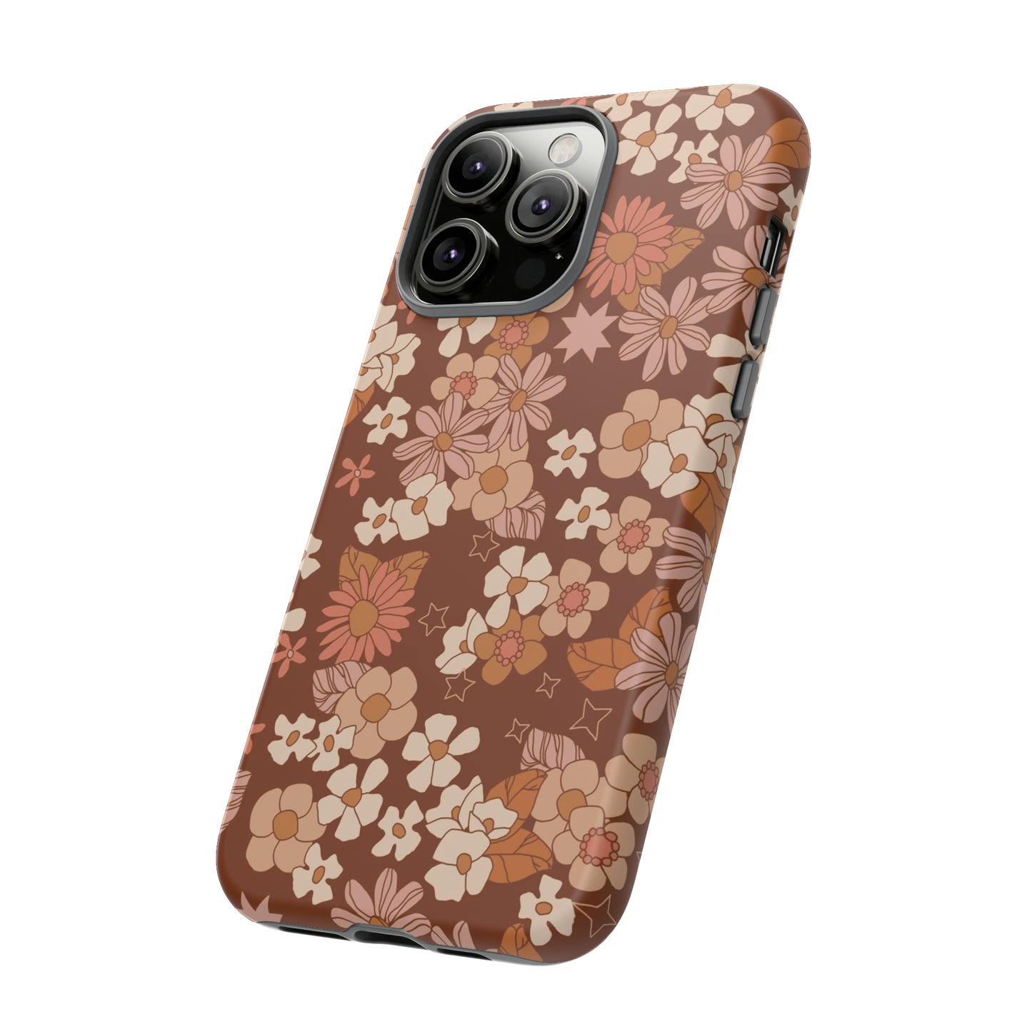 Deep Maroon Meadow | Tough Phone Case