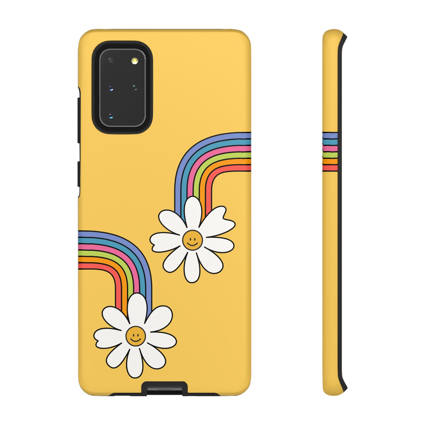 Groovy Rainbow Smiley Faces Phone Case- Tough Cases