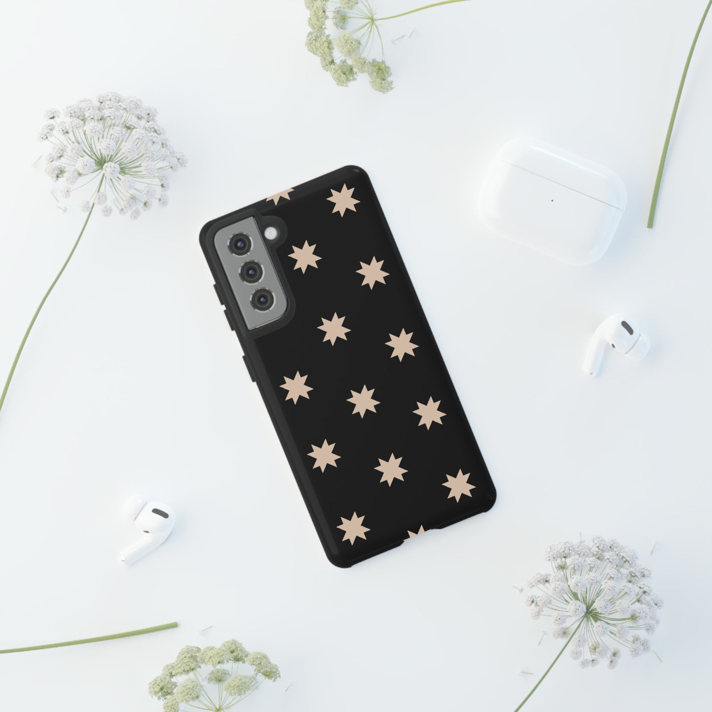 Black Star Quilt Block | Tough Phone Case