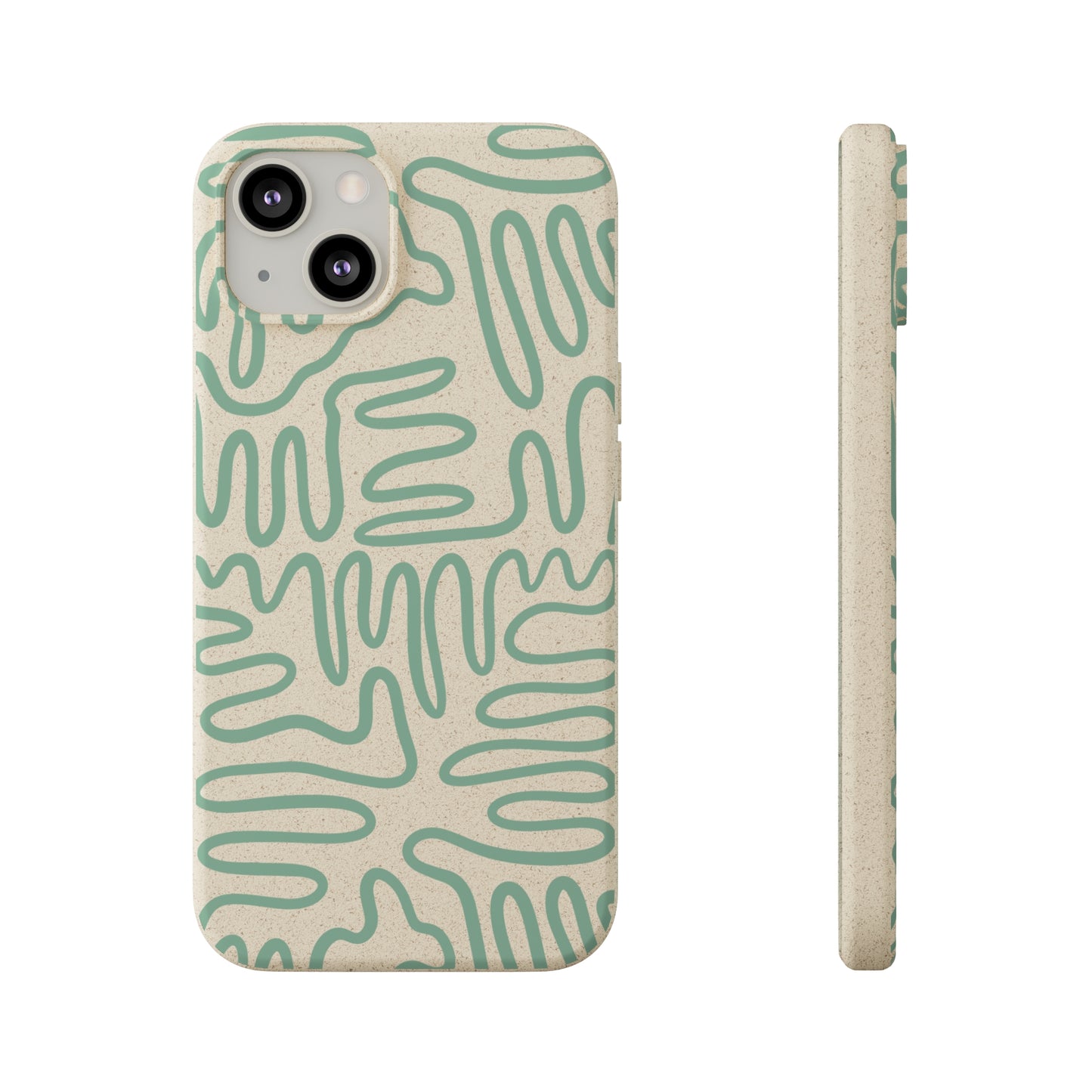 Green Squigles | 100% Biodegradable Phone Case