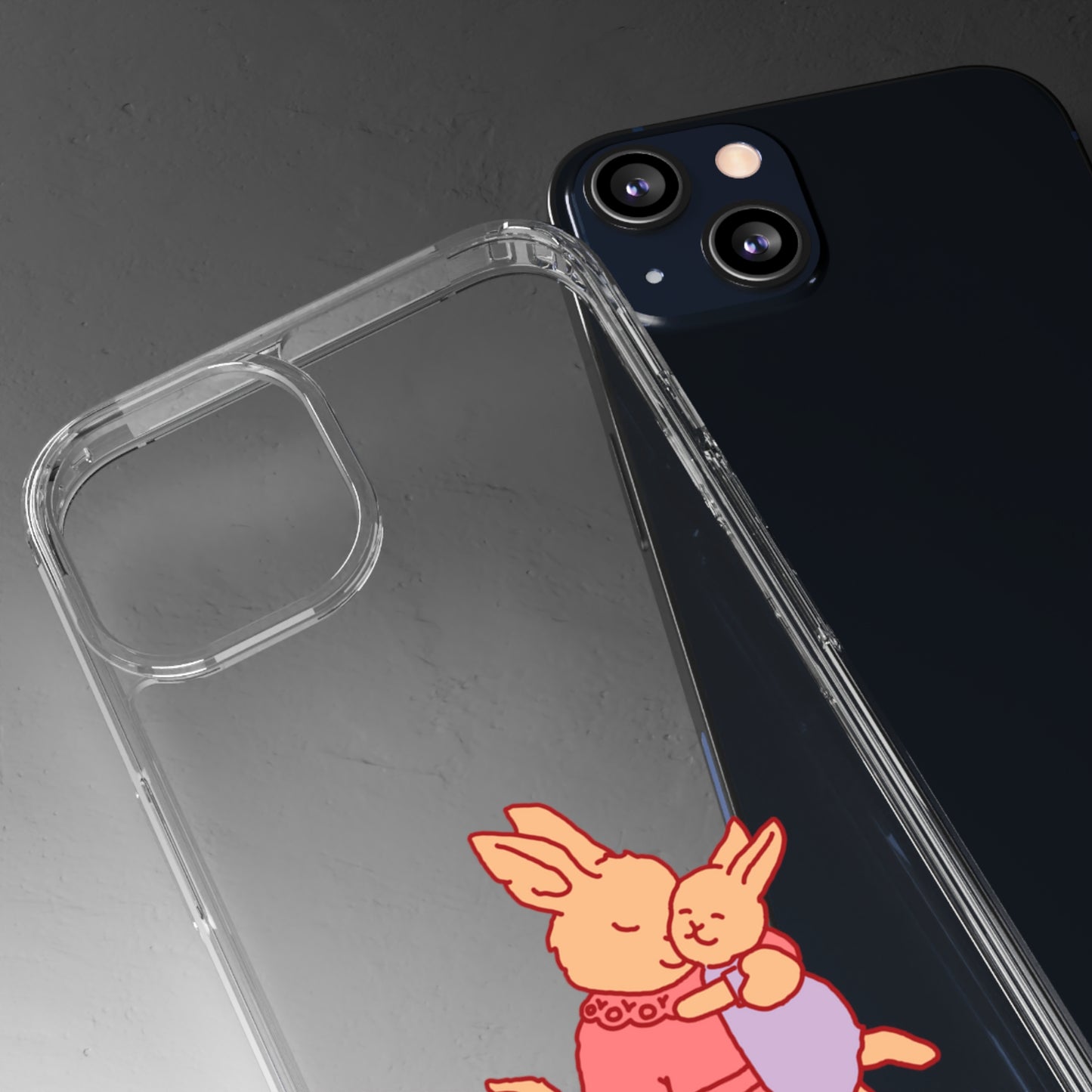 Sweetest Bunny Mom Clear Phone Case