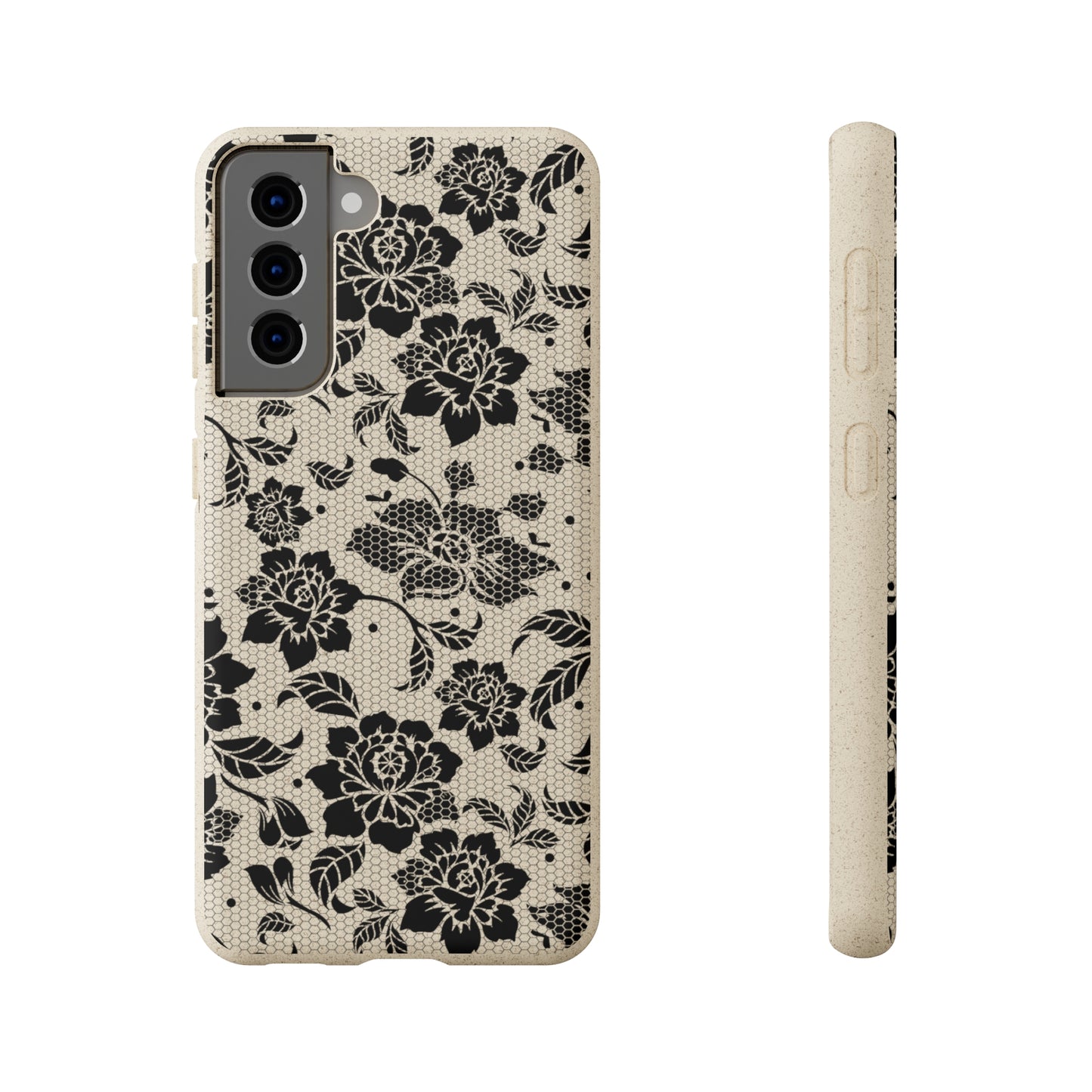 Black Lace Coquette | 100% Biodegradable Phone Case