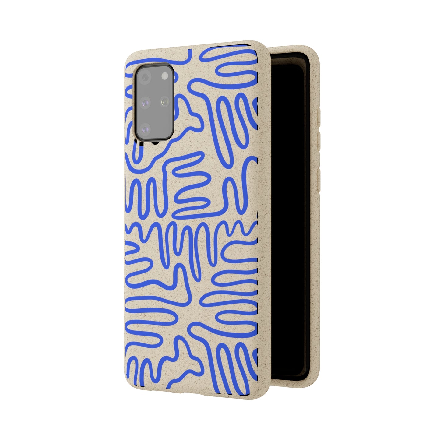 Blue Squigles | 100% Biodegradable Phone Case