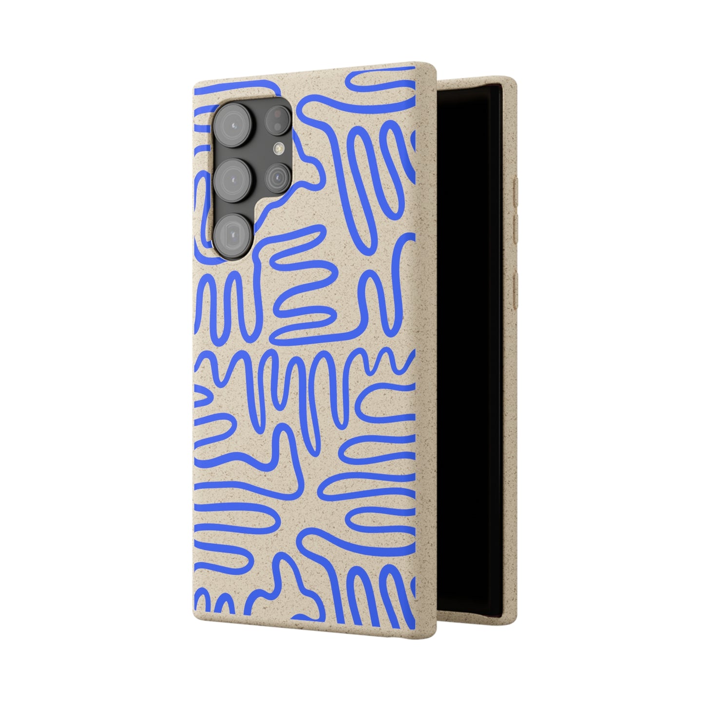 Blue Squigles | 100% Biodegradable Phone Case